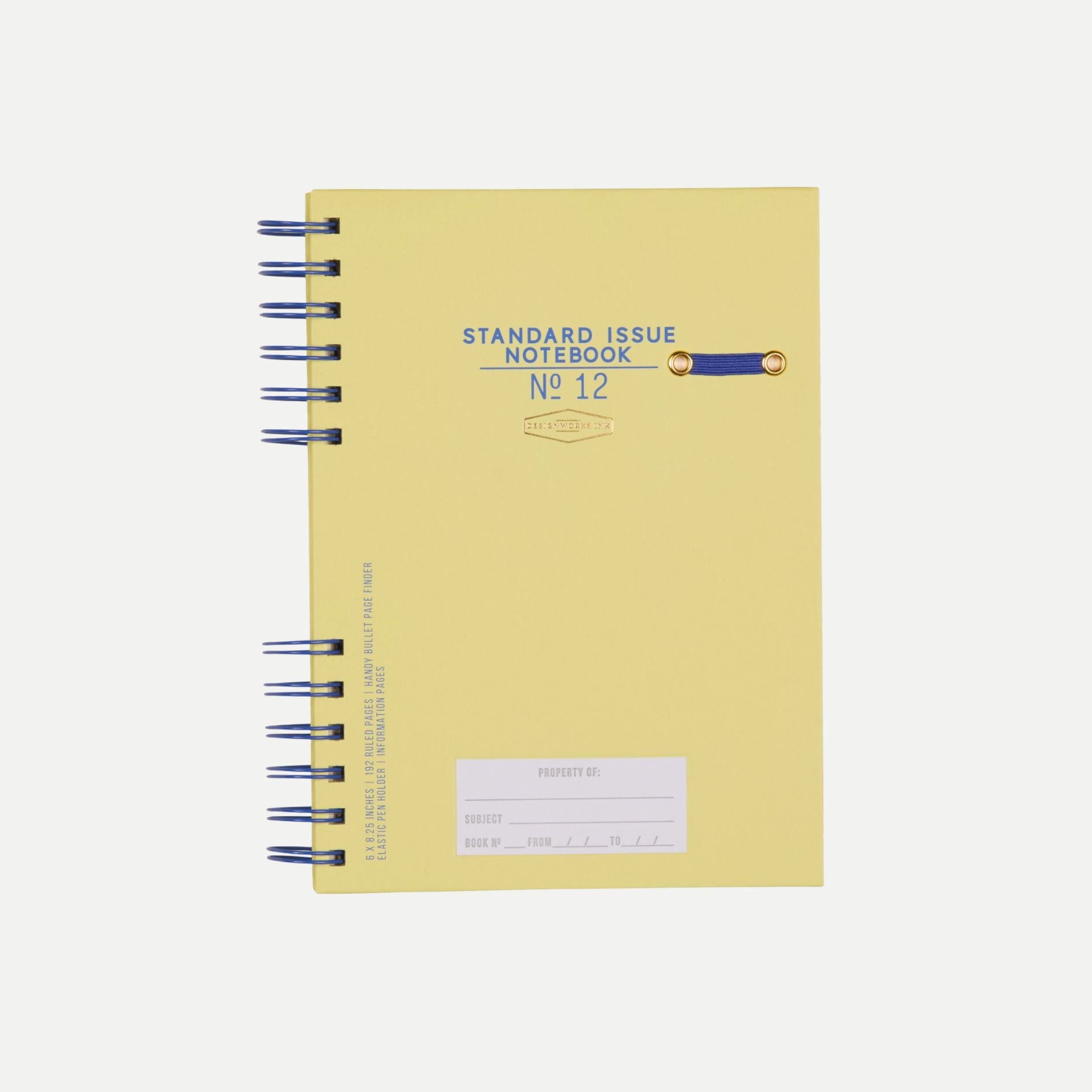 Standard Issue Planner Notebook No. 12 - Cobalt + Citron