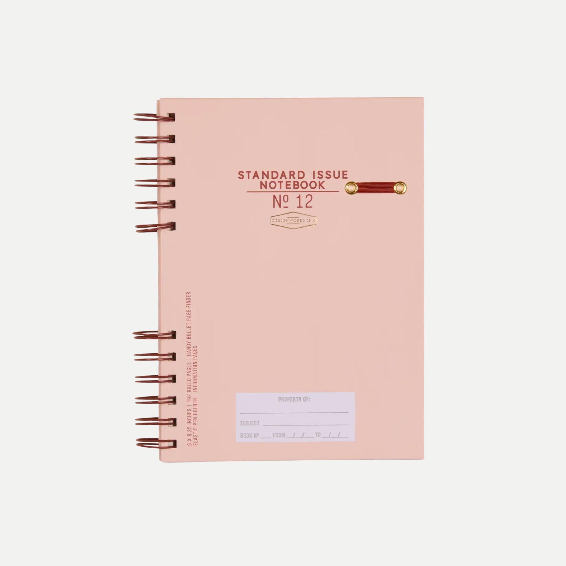 Standard Issue Planner Notebook No. 12 - Rosewood + Blush