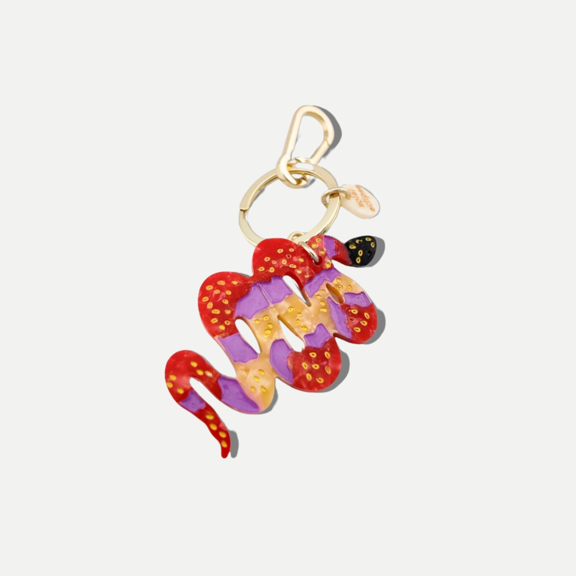 Hand-Painted Snake Bag Charm