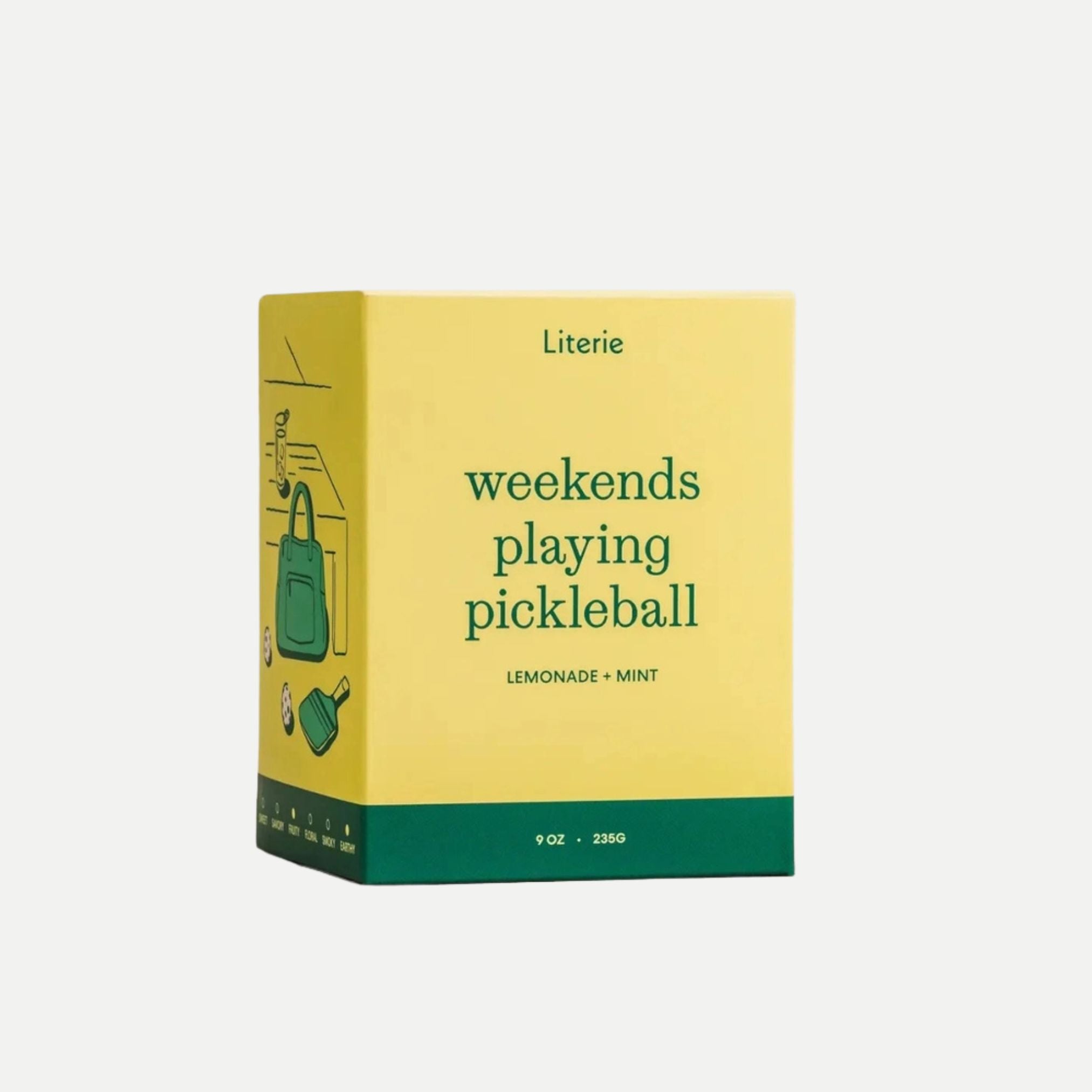 Weekends Playing Pickleball Candle