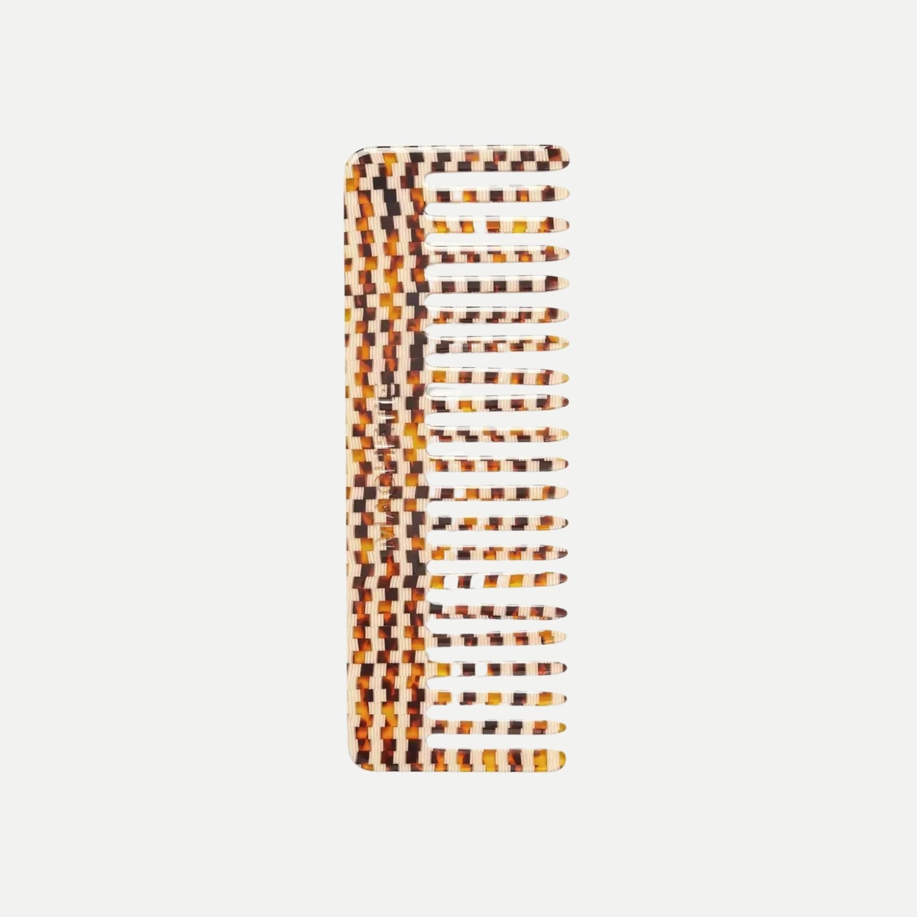 No.2 Comb - Tortoise Checker