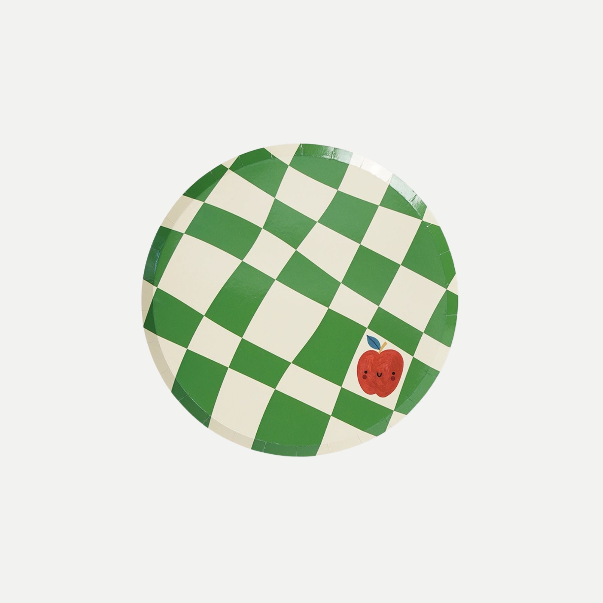 Colorful Checkerboard Dinner Paper Plates
