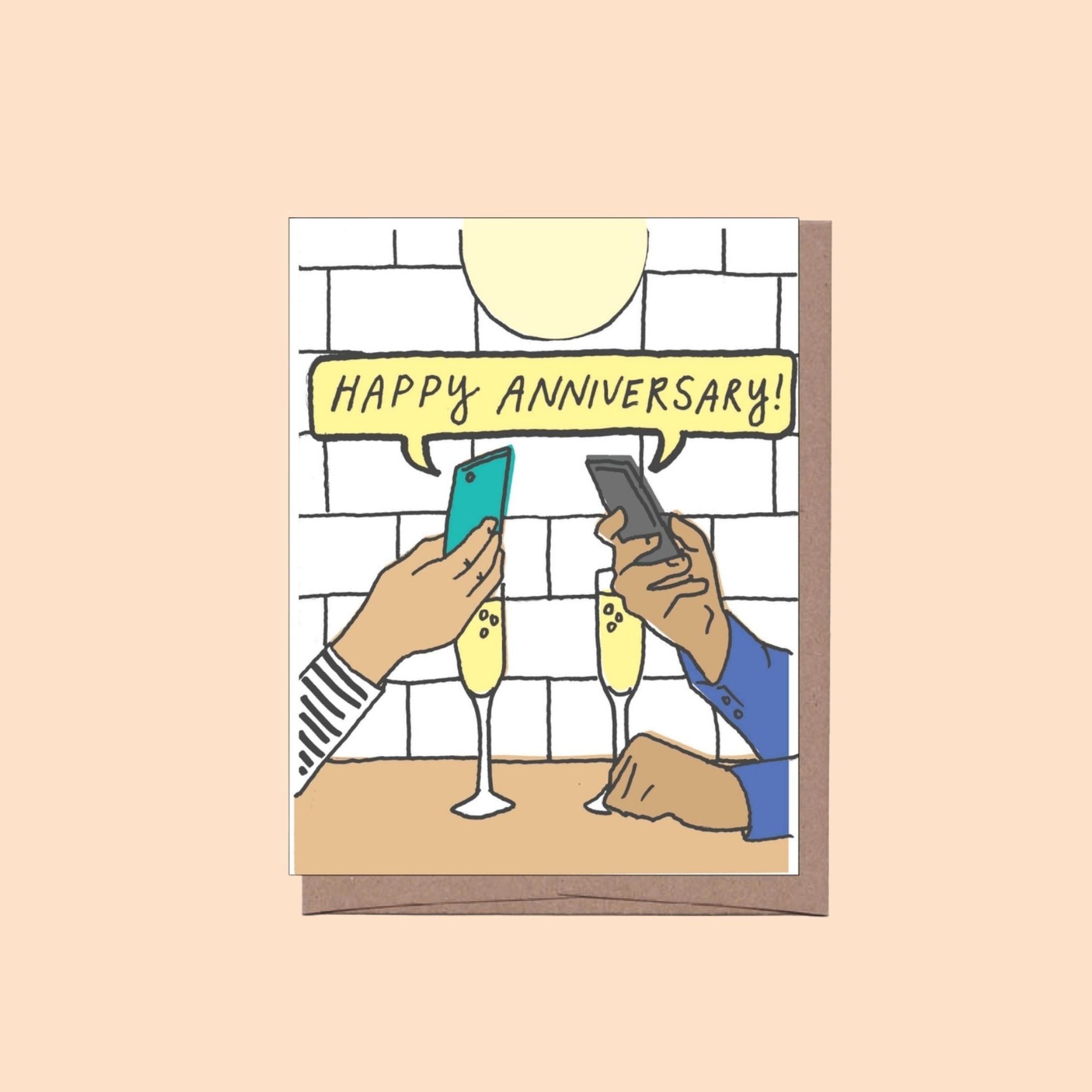 Anniversary Phones Card