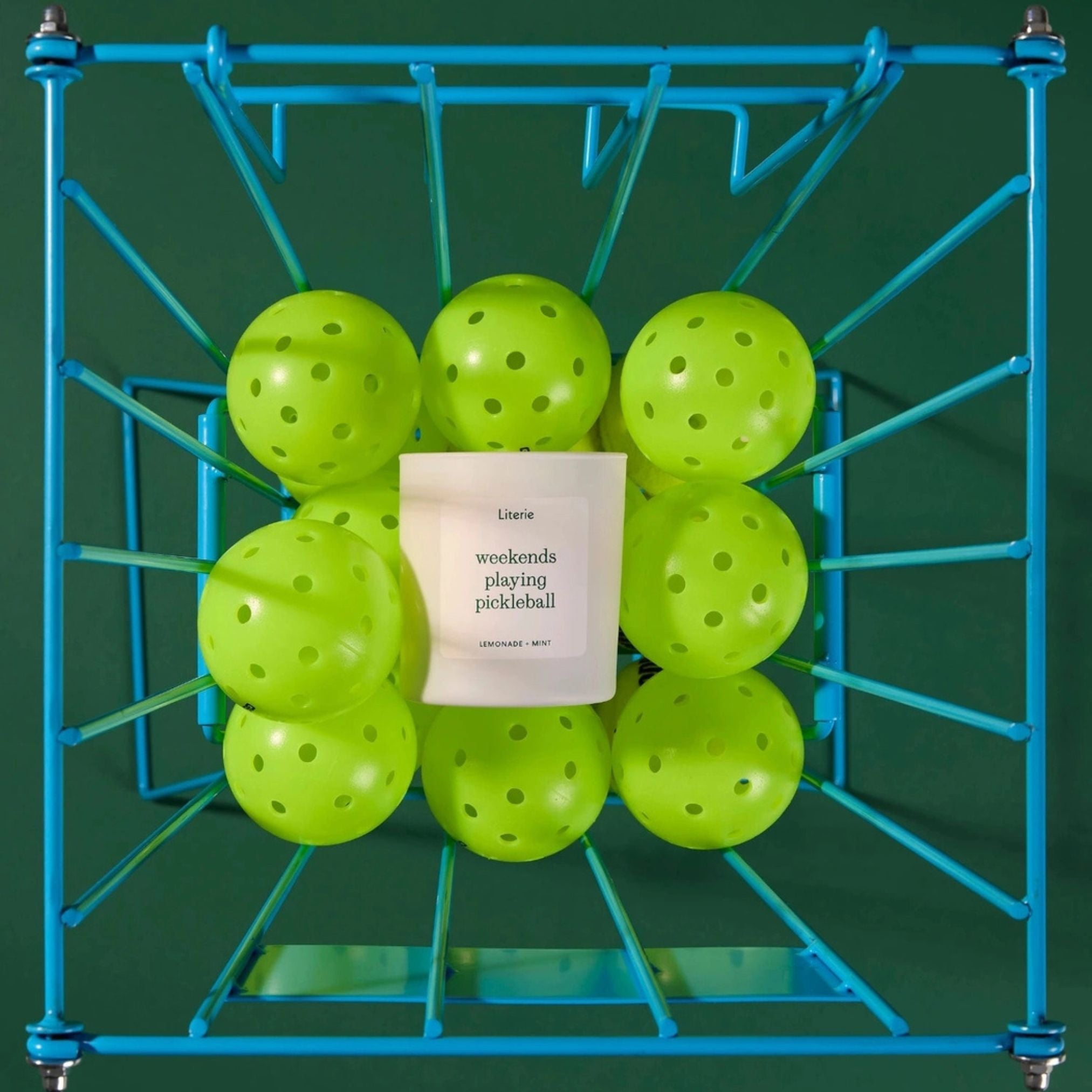 Weekends Playing Pickleball Candle