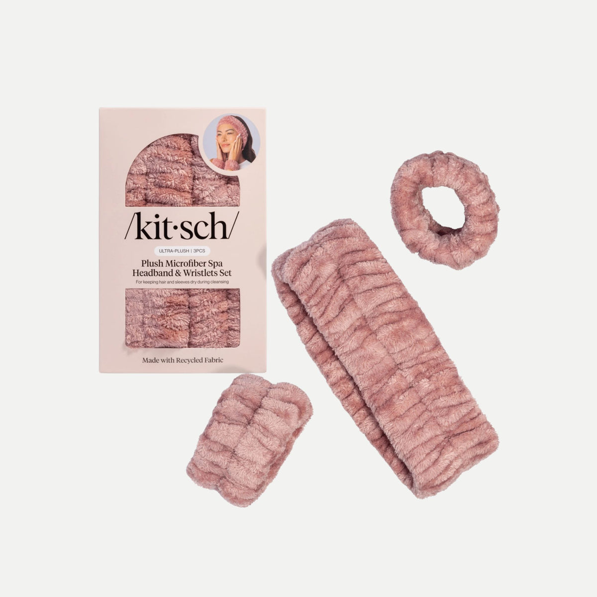 Spa Headband and Wristlets - Terracotta