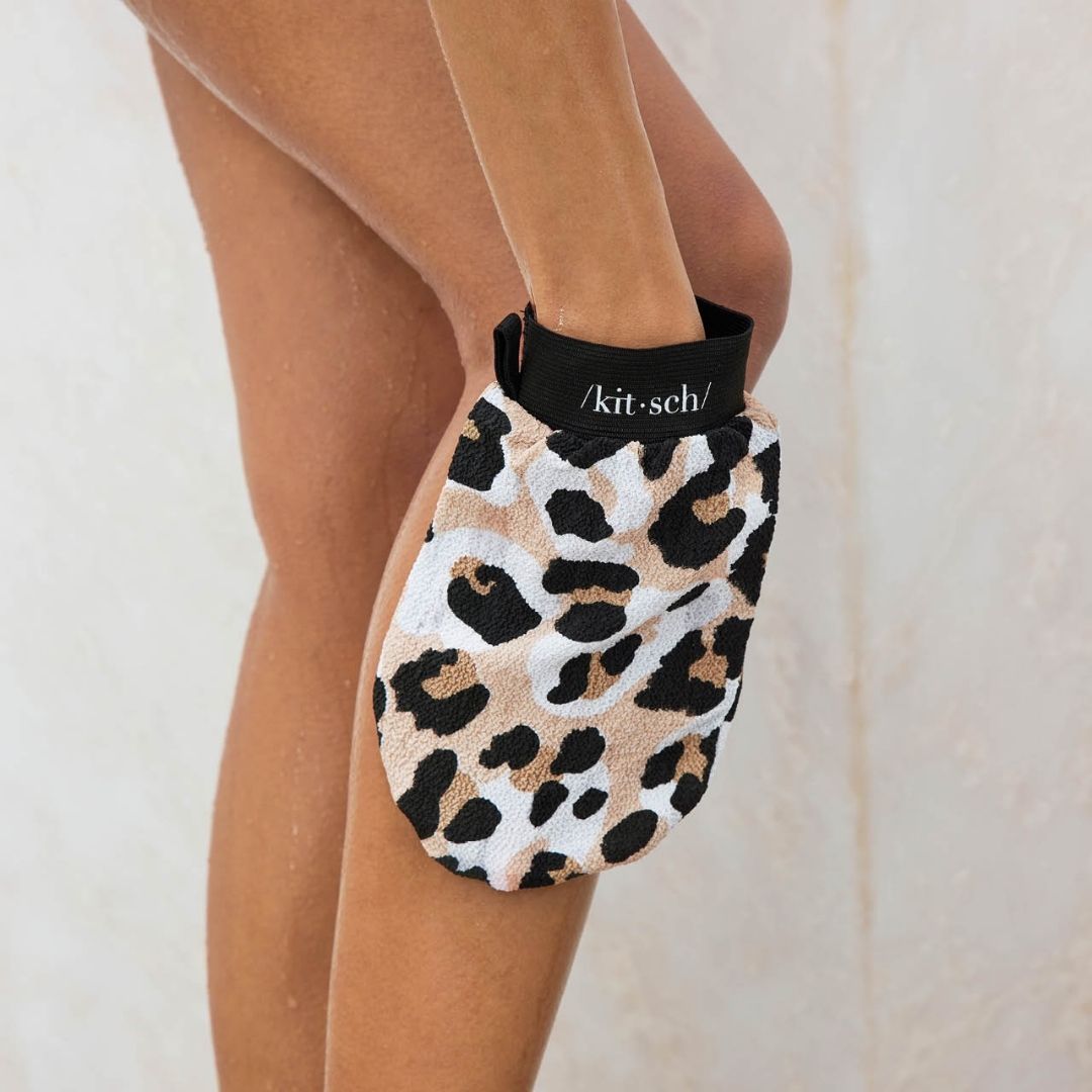Exfoliating Glove – Leopard