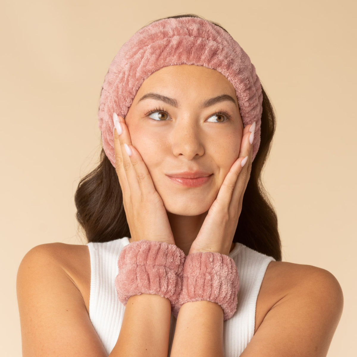 Spa Headband and Wristlets - Terracotta