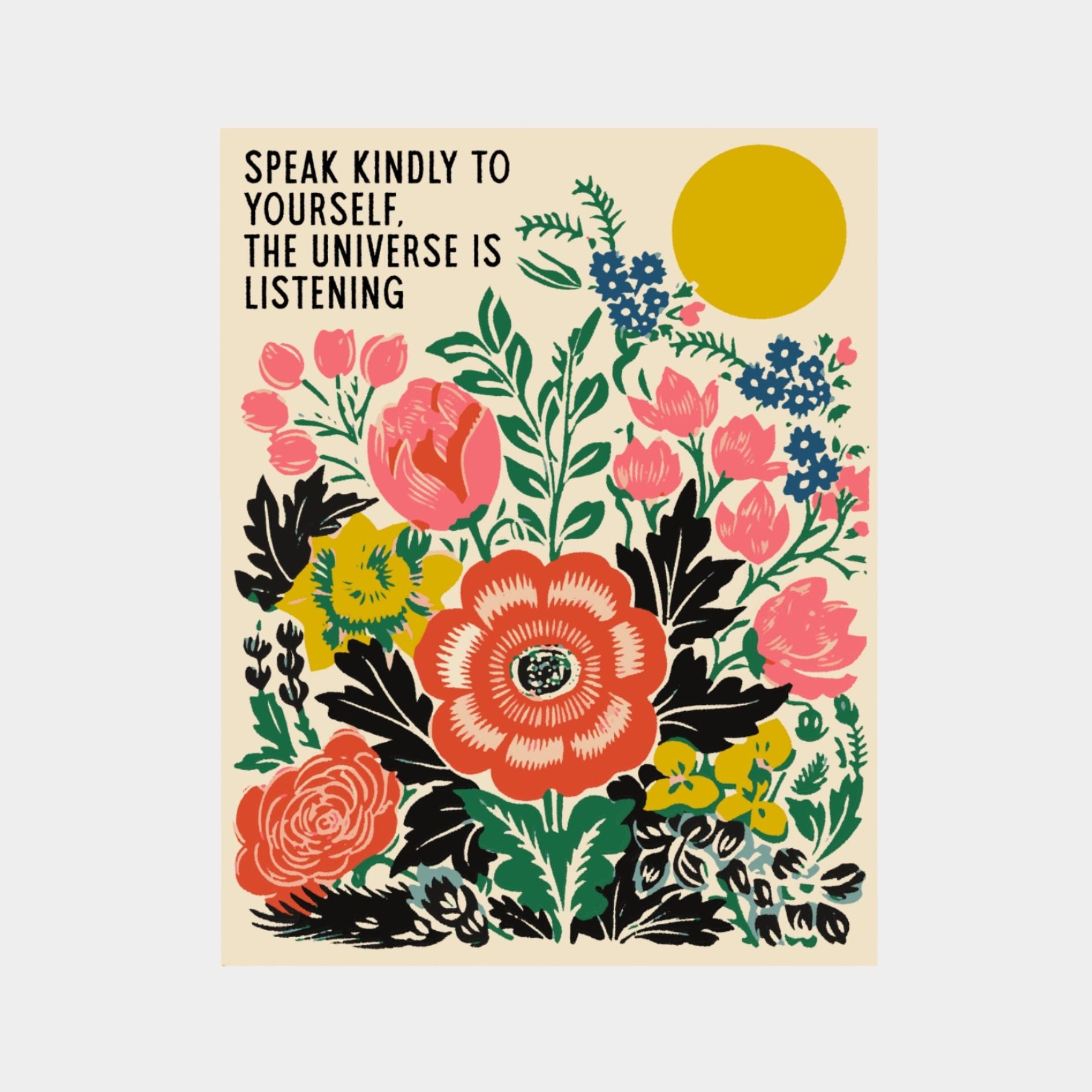 Speak Kindly Art Print