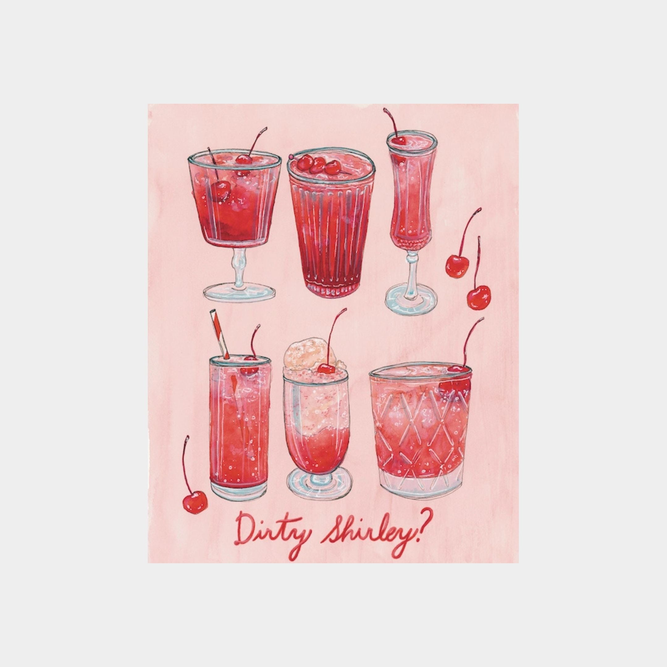 Dirty Shirley? Art Print