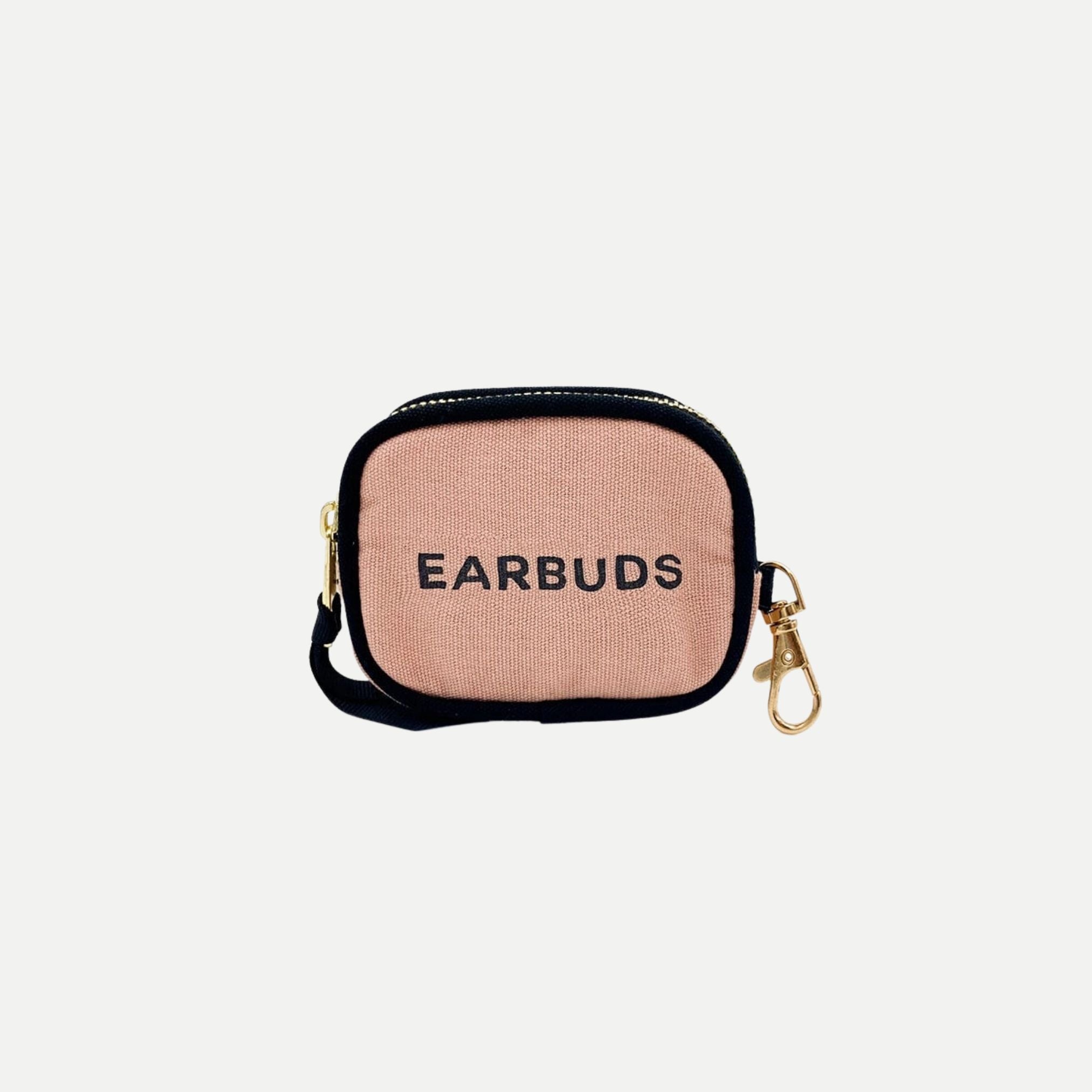 Mini Earbud Zipper Case - Blush