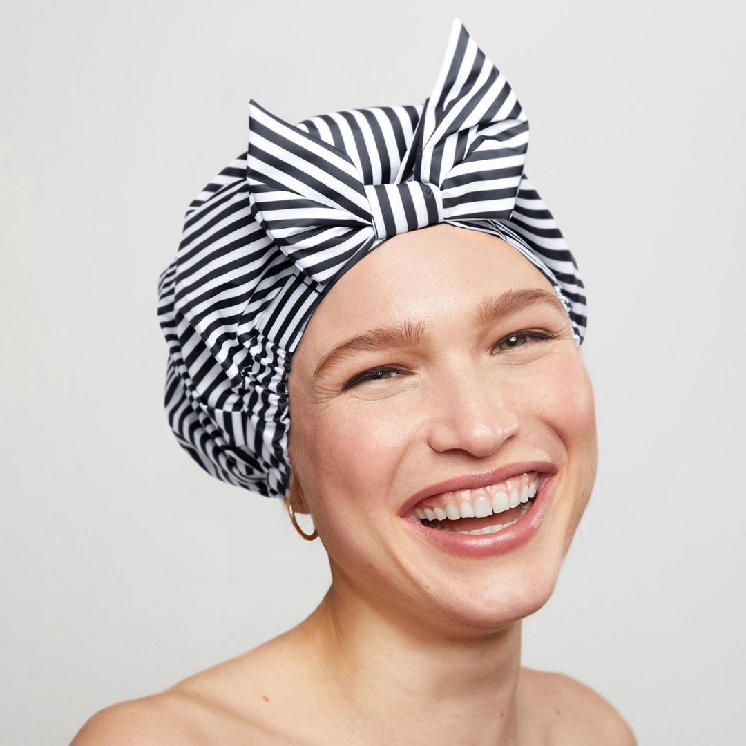 Luxury Shower Cap – Stripes