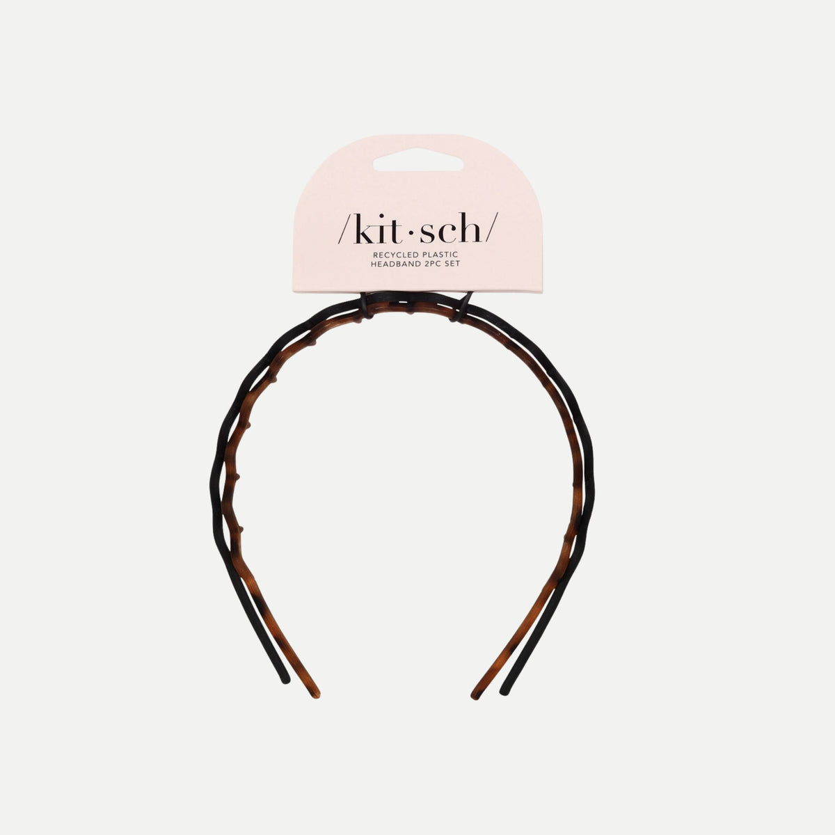 Zig Zag Headband 2pc - Black & Tort