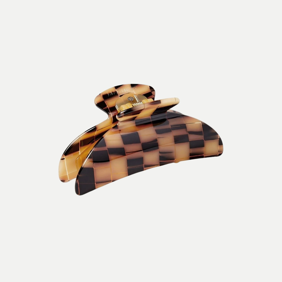 Midi Heirloom Claw Clip - Blonde Checker