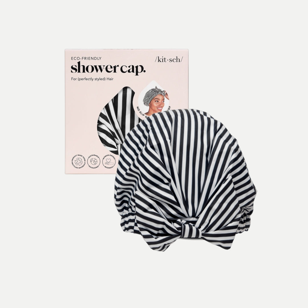 Luxury Shower Cap – Stripes