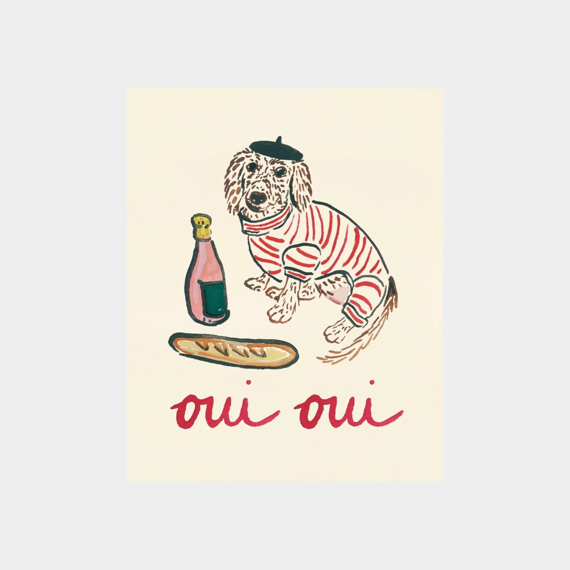 Oui Oui Weenie Art Print