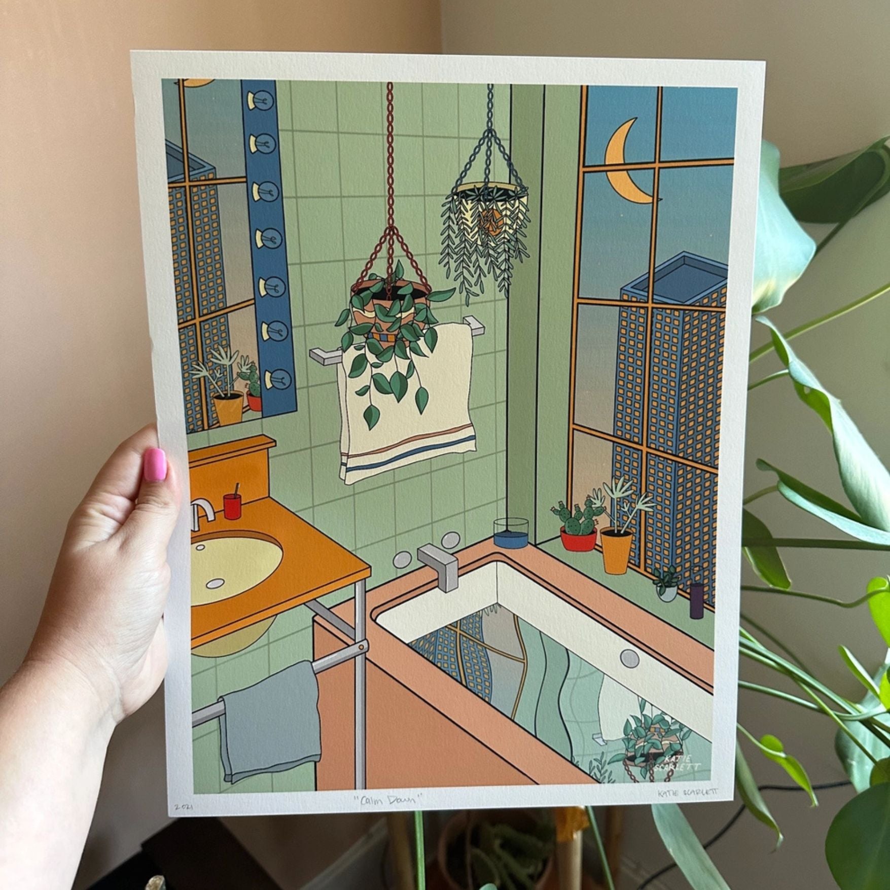 Calm Down Art Print