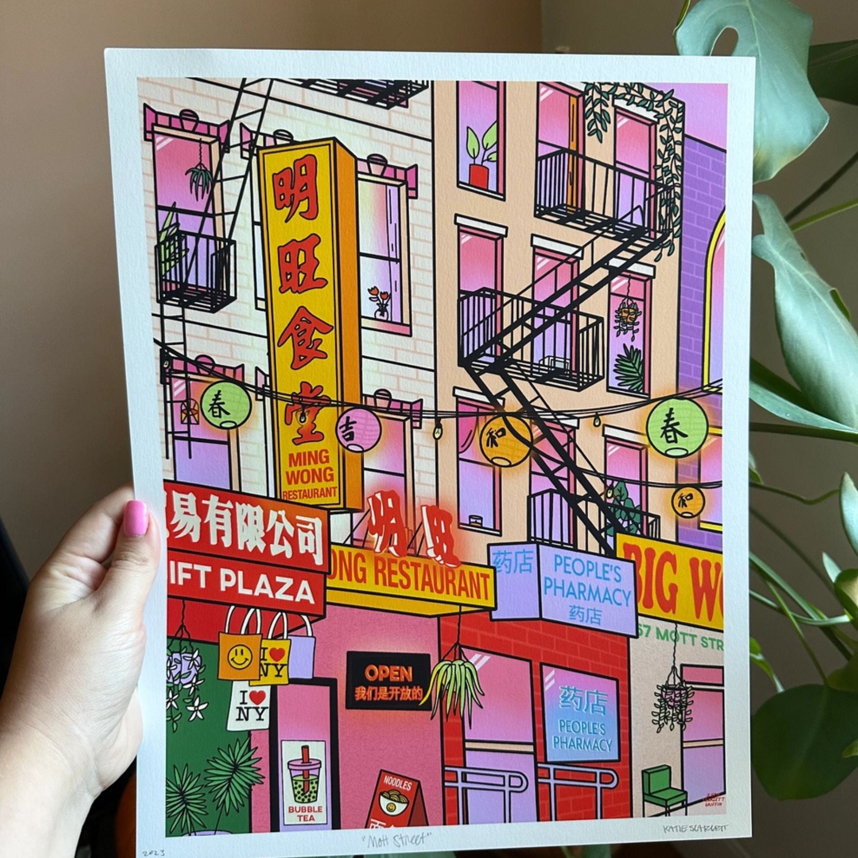Mott Street NYC Art Print