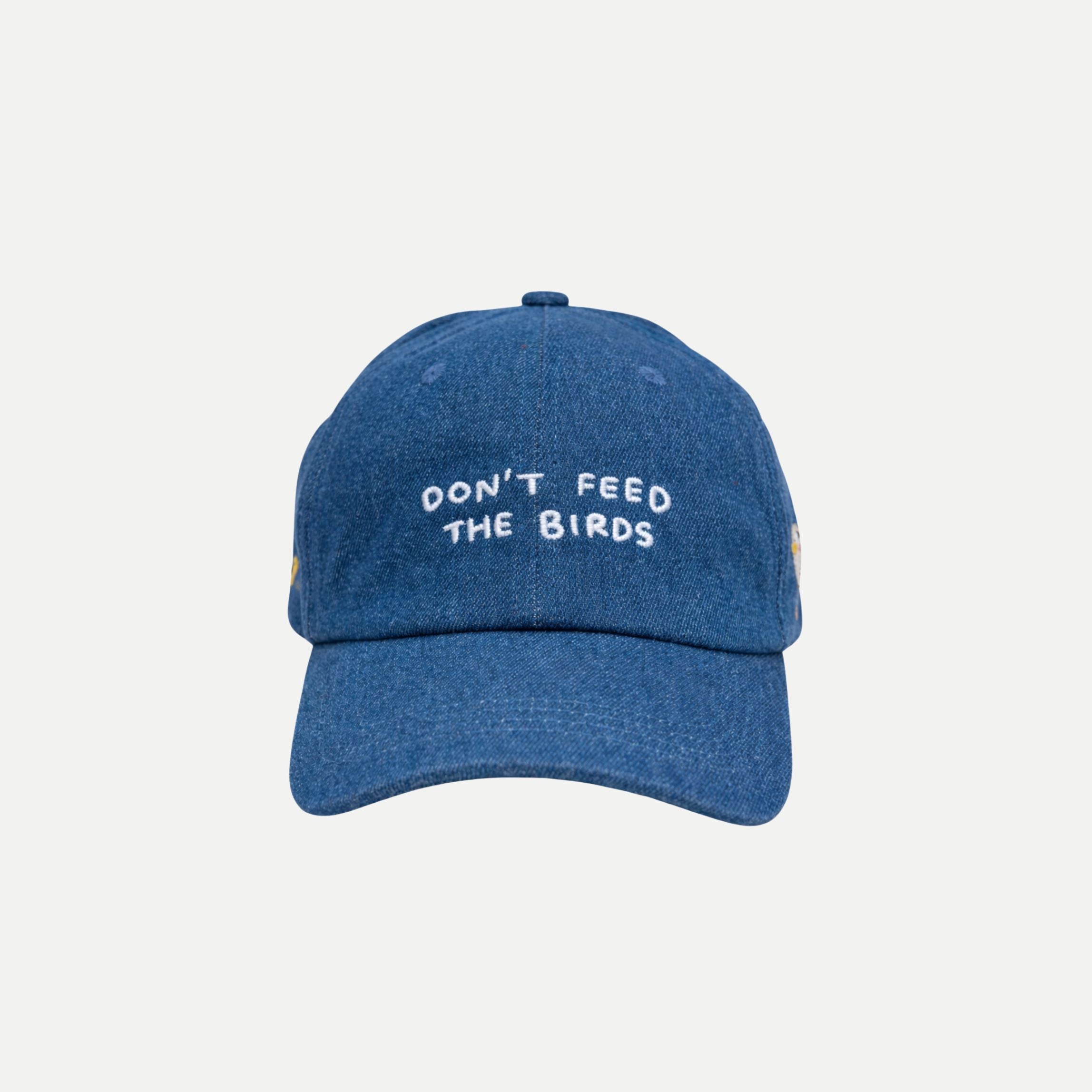 Don't Feed the Birds - Denim Baseball Cap