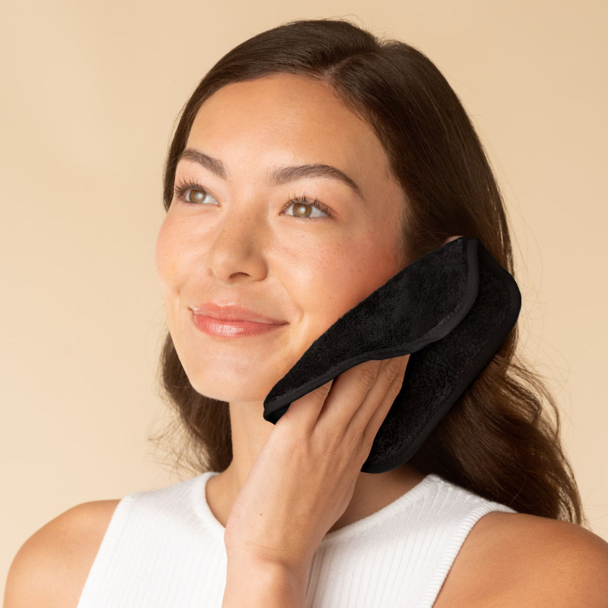 Microfiber Face Towels - Black