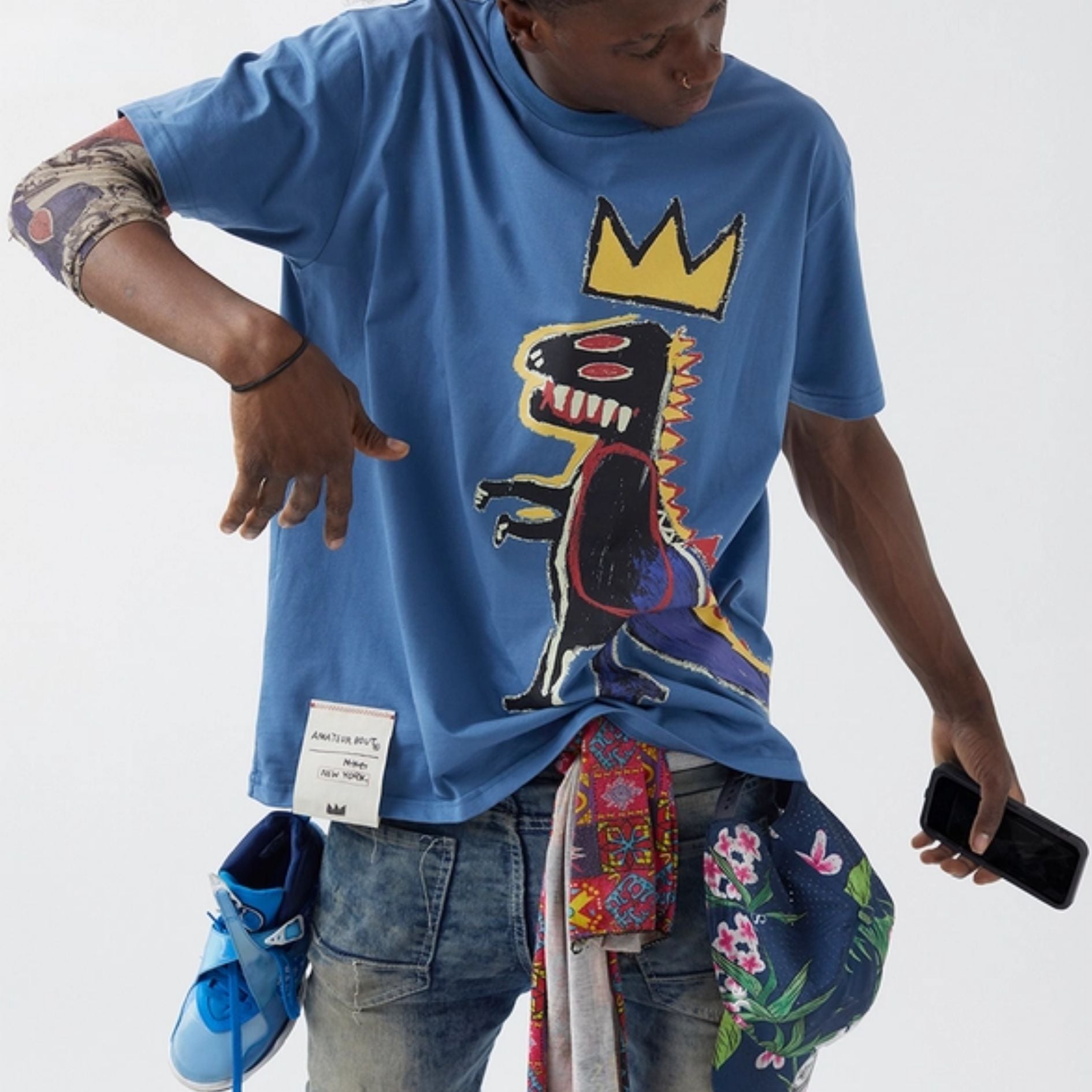 Basquiat “Pez Dispenser” Premium T-Shirt - White
