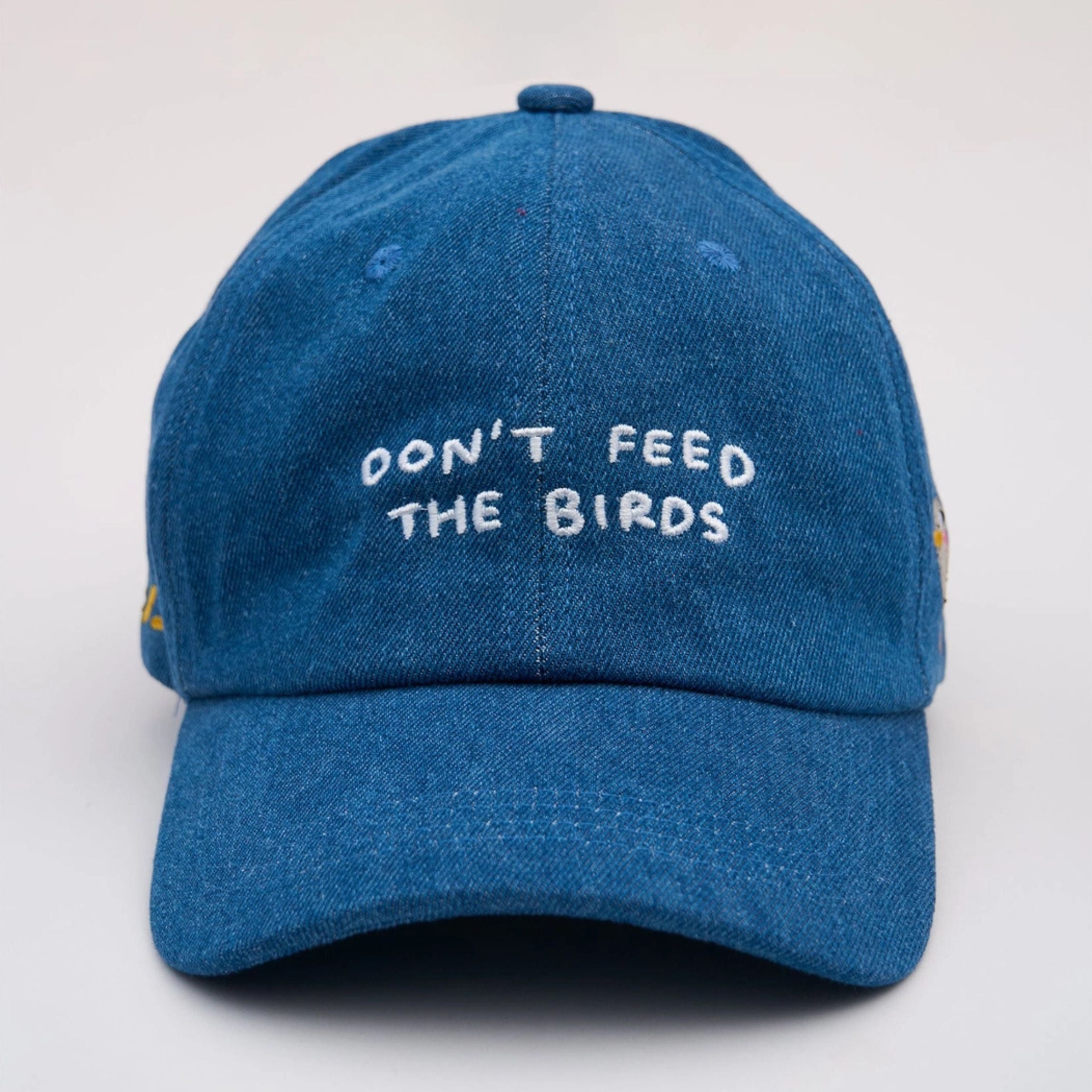 Don't Feed the Birds - Denim Baseball Cap