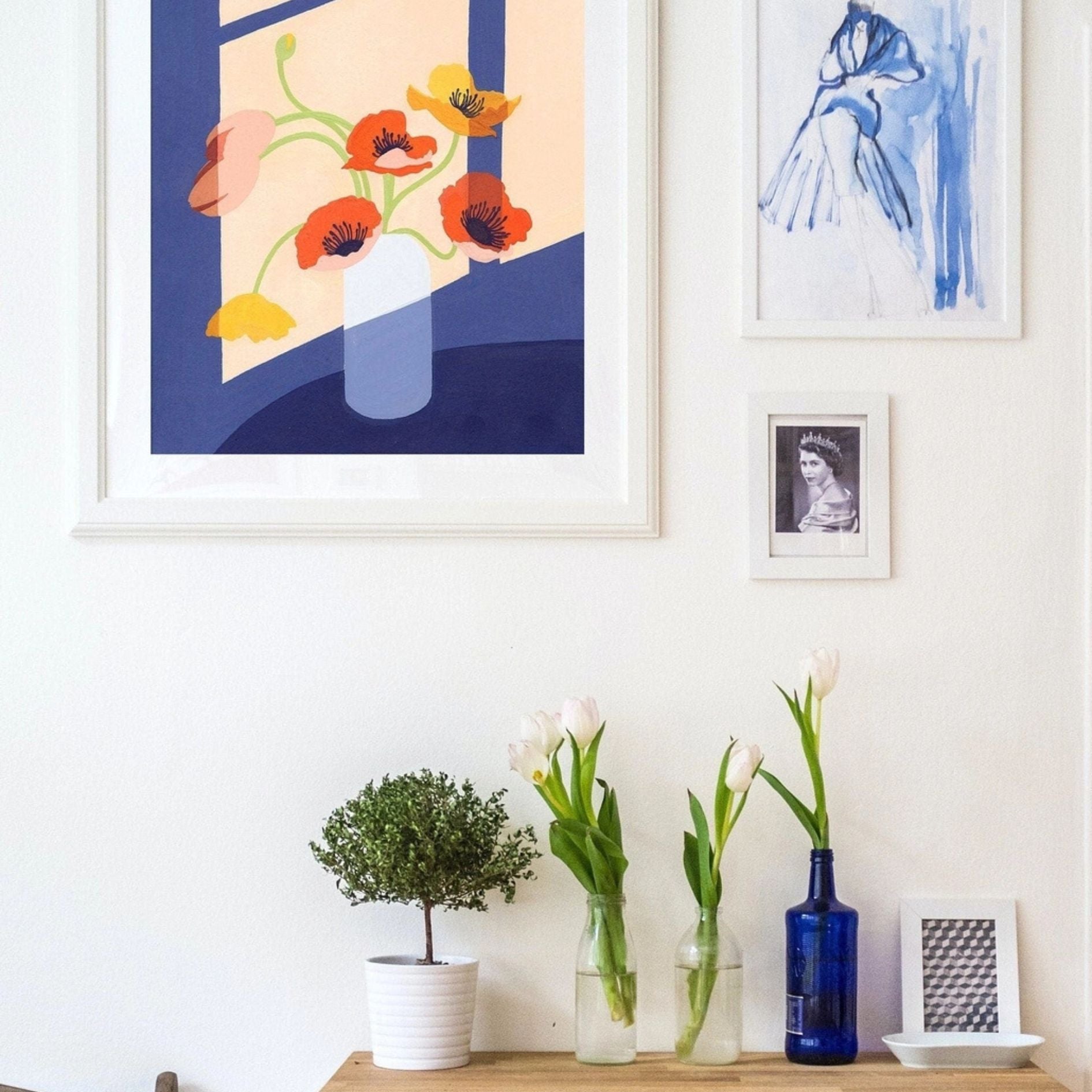 Colorful Poppies Art Print