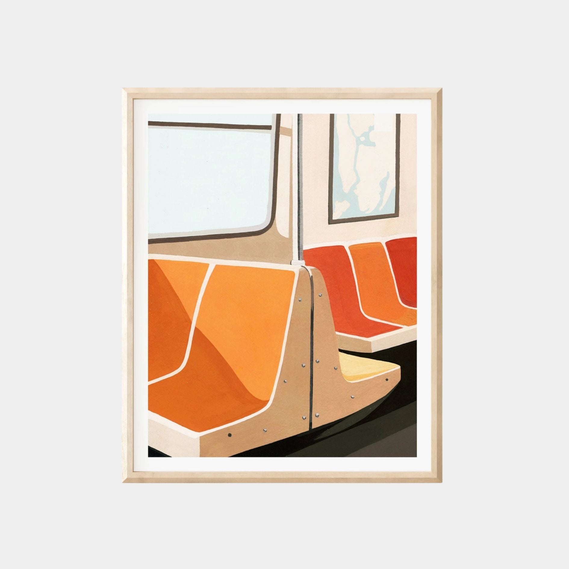 Nyc Subway Seats Art Print