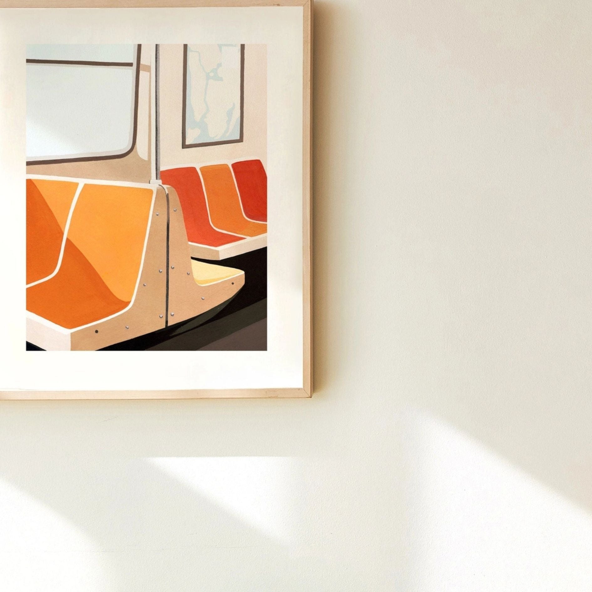 Nyc Subway Seats Art Print