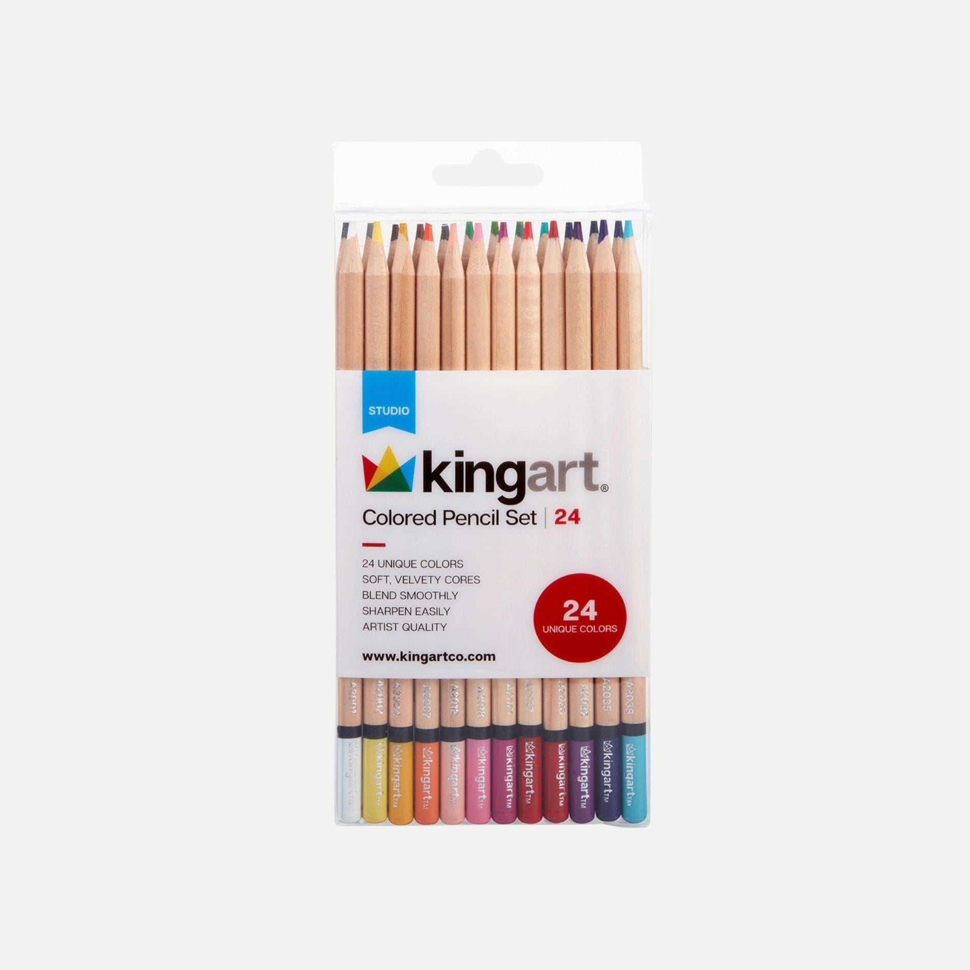 Studio Colored Pencils Set - Soft Core - 24 Colors