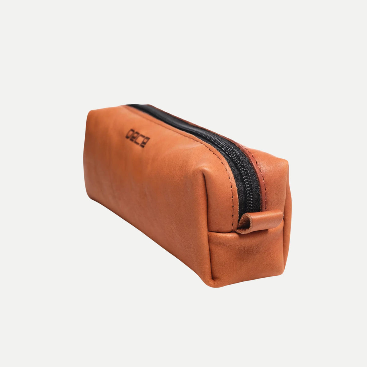 Leather Zip Pouch Pencil Case