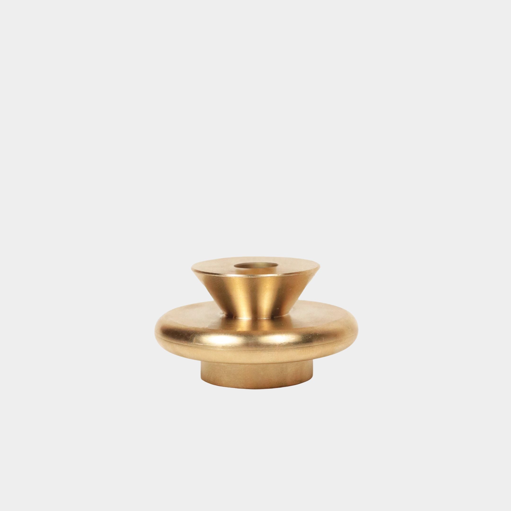 XS Solid Brass Candle Holder