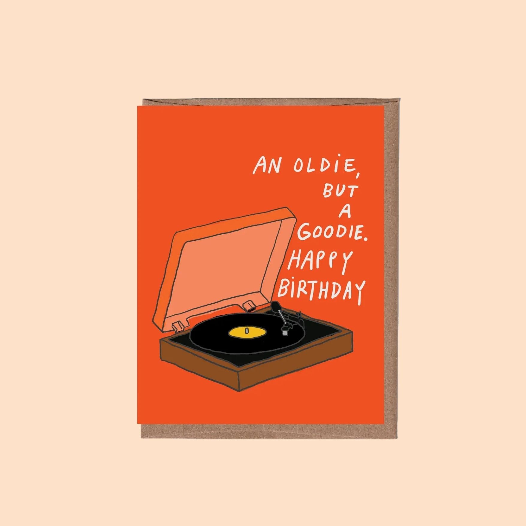 Oldie Vinyl Birthday Card