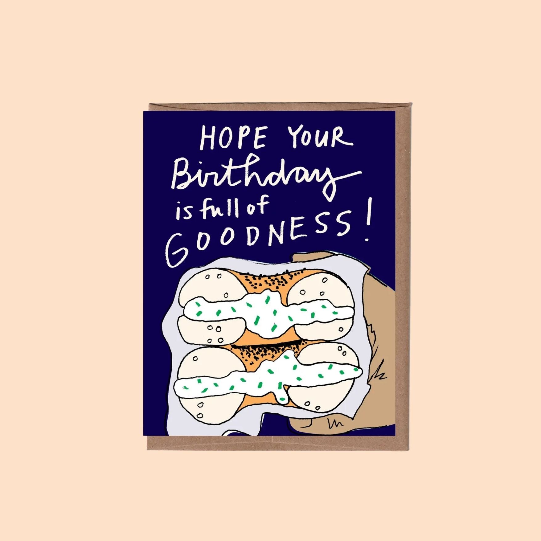 Bagel Birthday Card