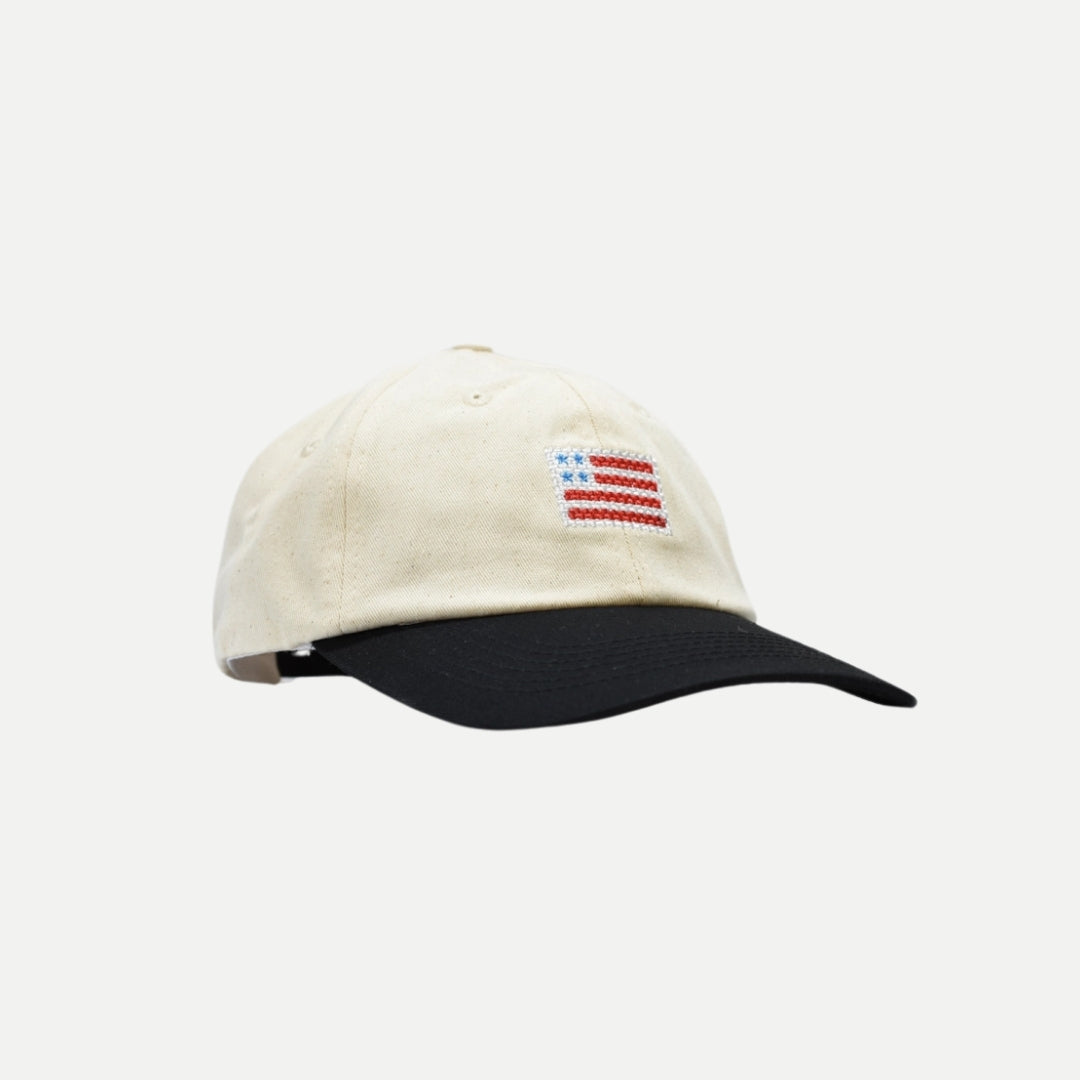 US Flag Hat - Black