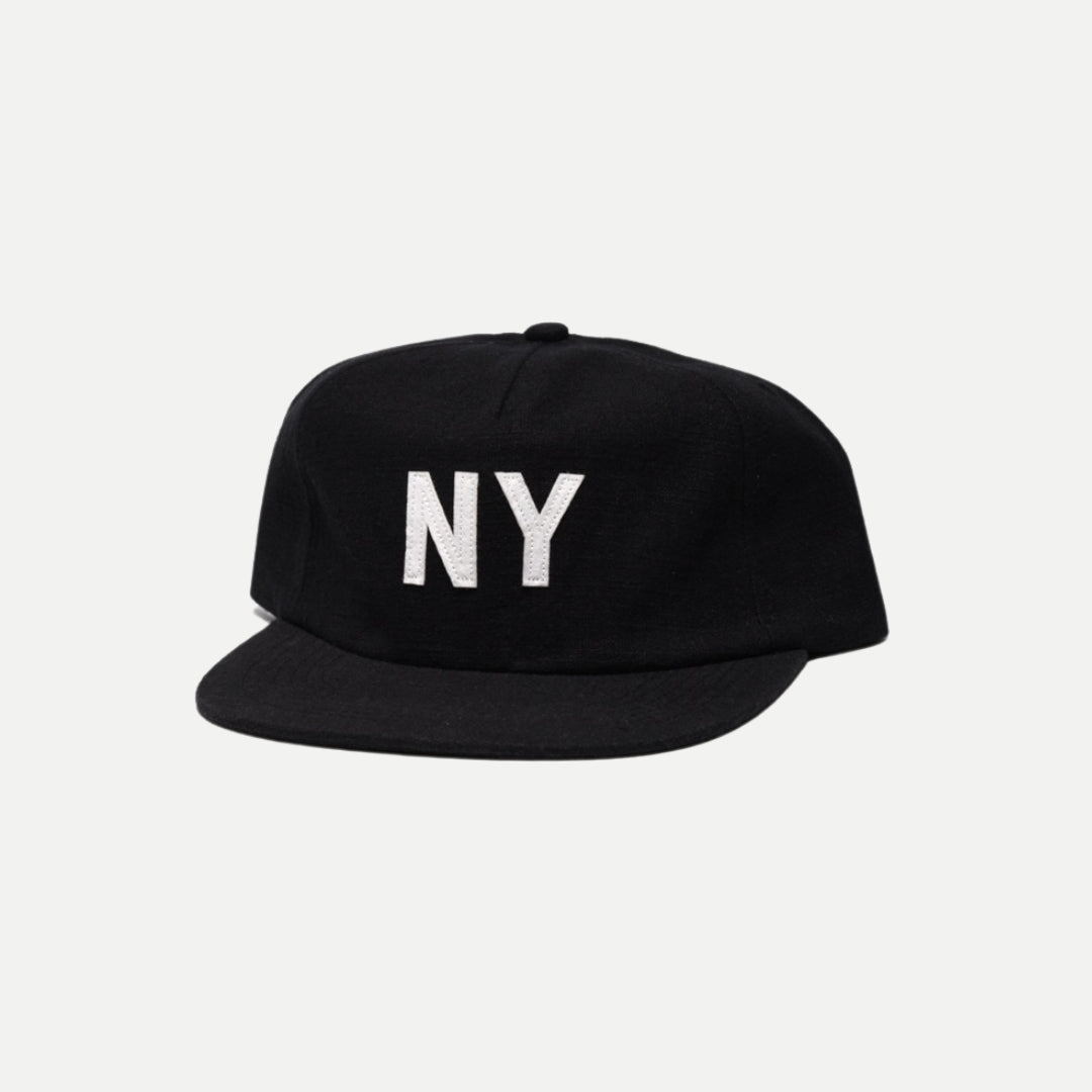 Linen New York Hat – Black
