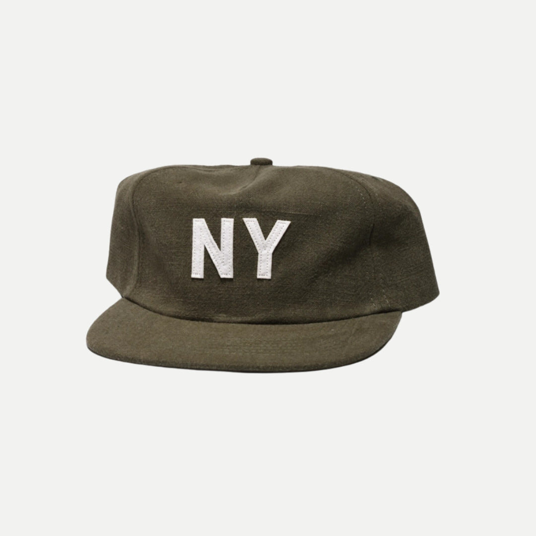 Linen New York Hat – Olive