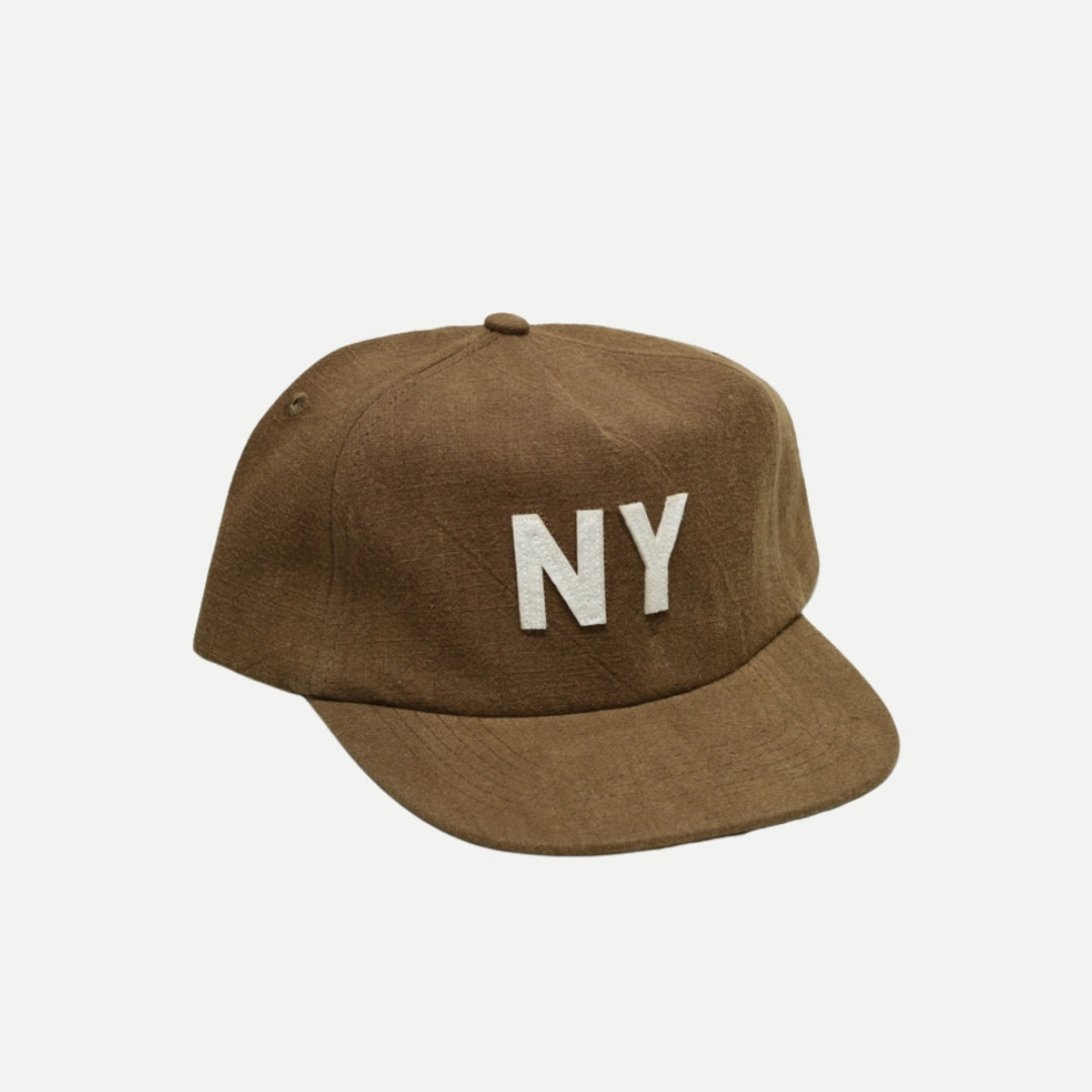 Linen New York Hat – Brown