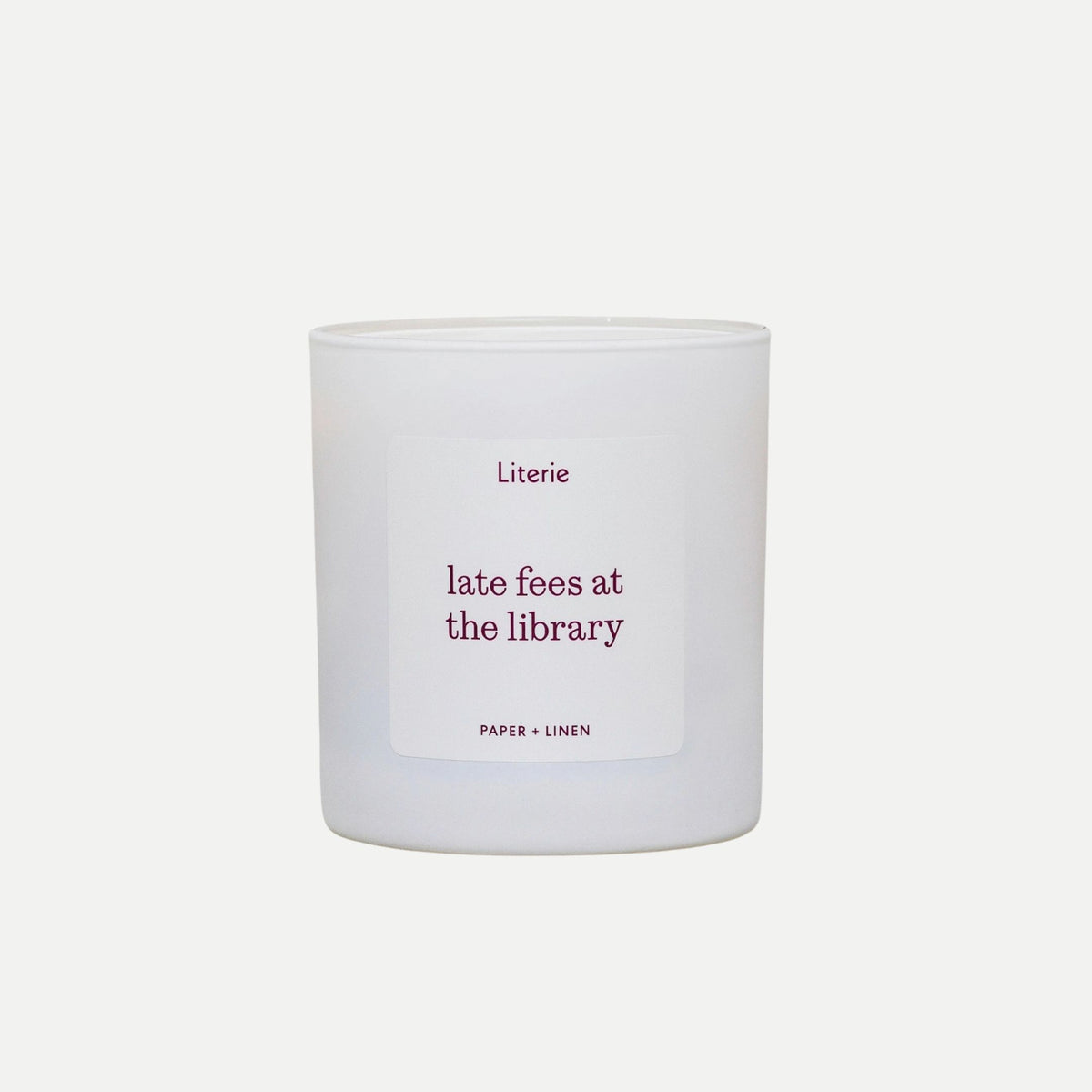 Late Fees at the Library Candle