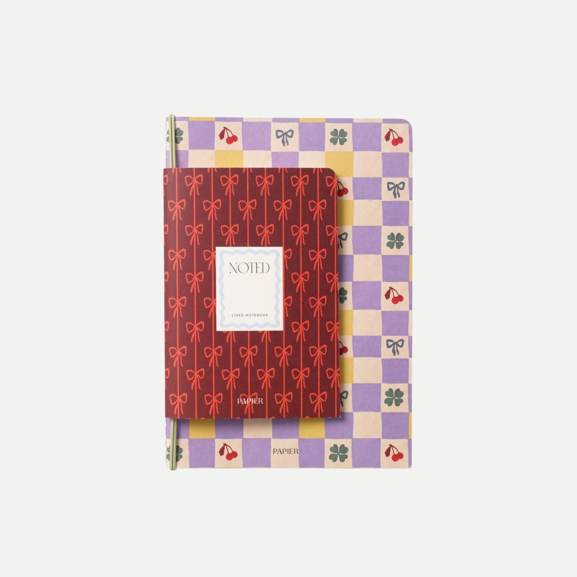 Checkerboard & Bows Notebooks