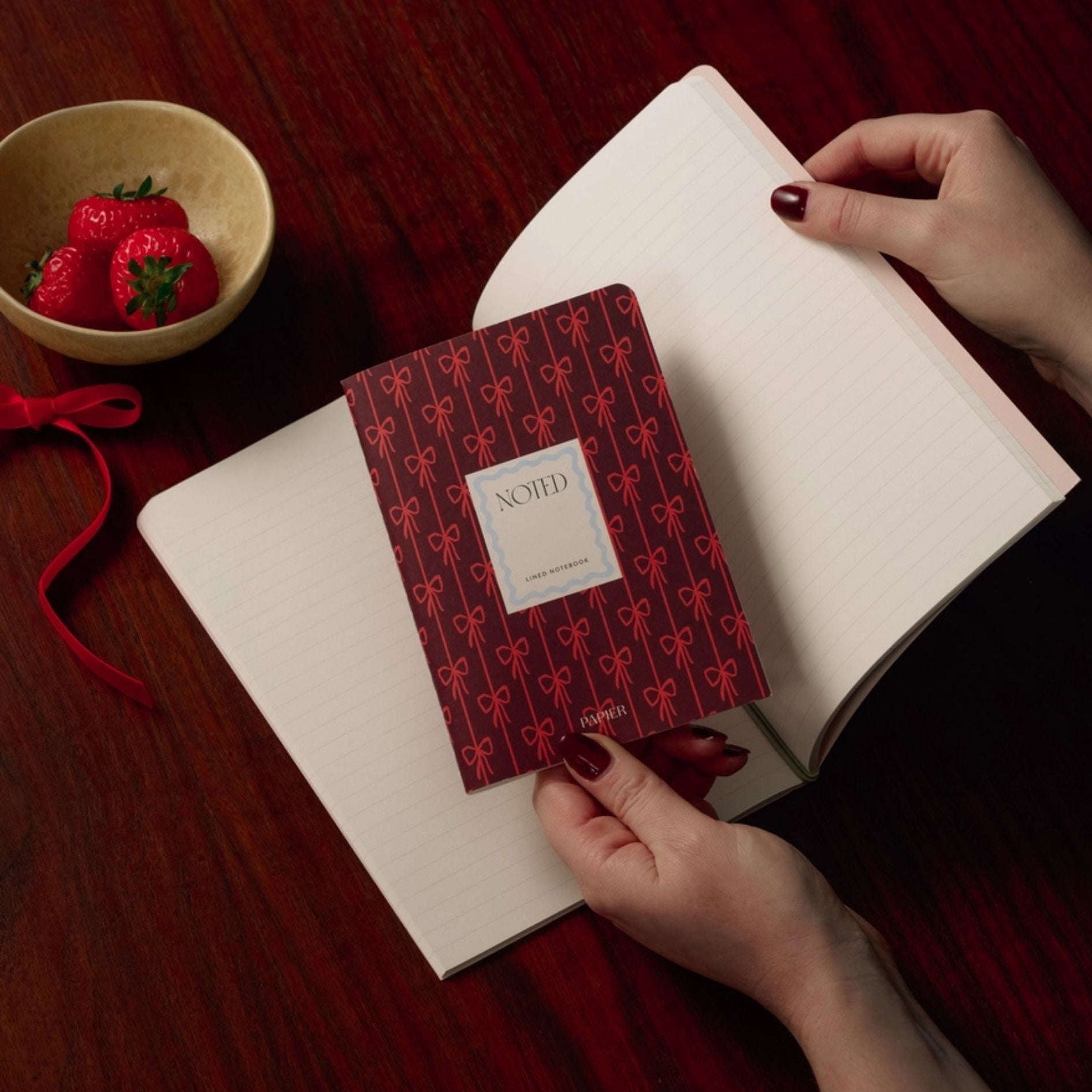 Checkerboard & Bows Notebooks