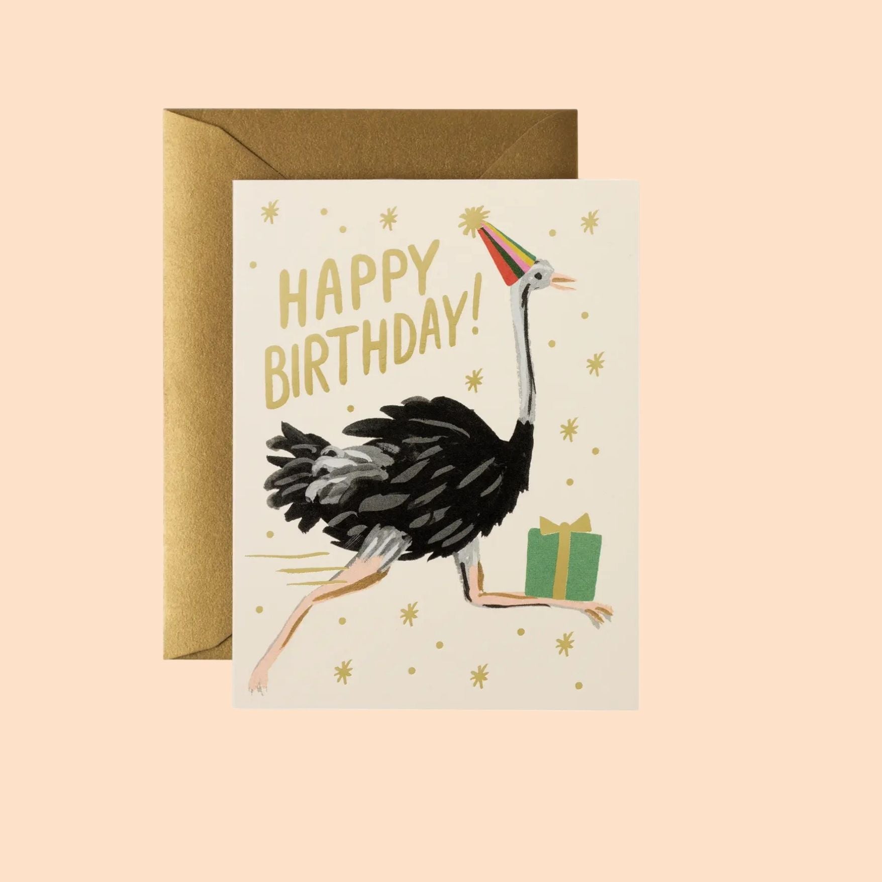 Ostrich Birthday Card