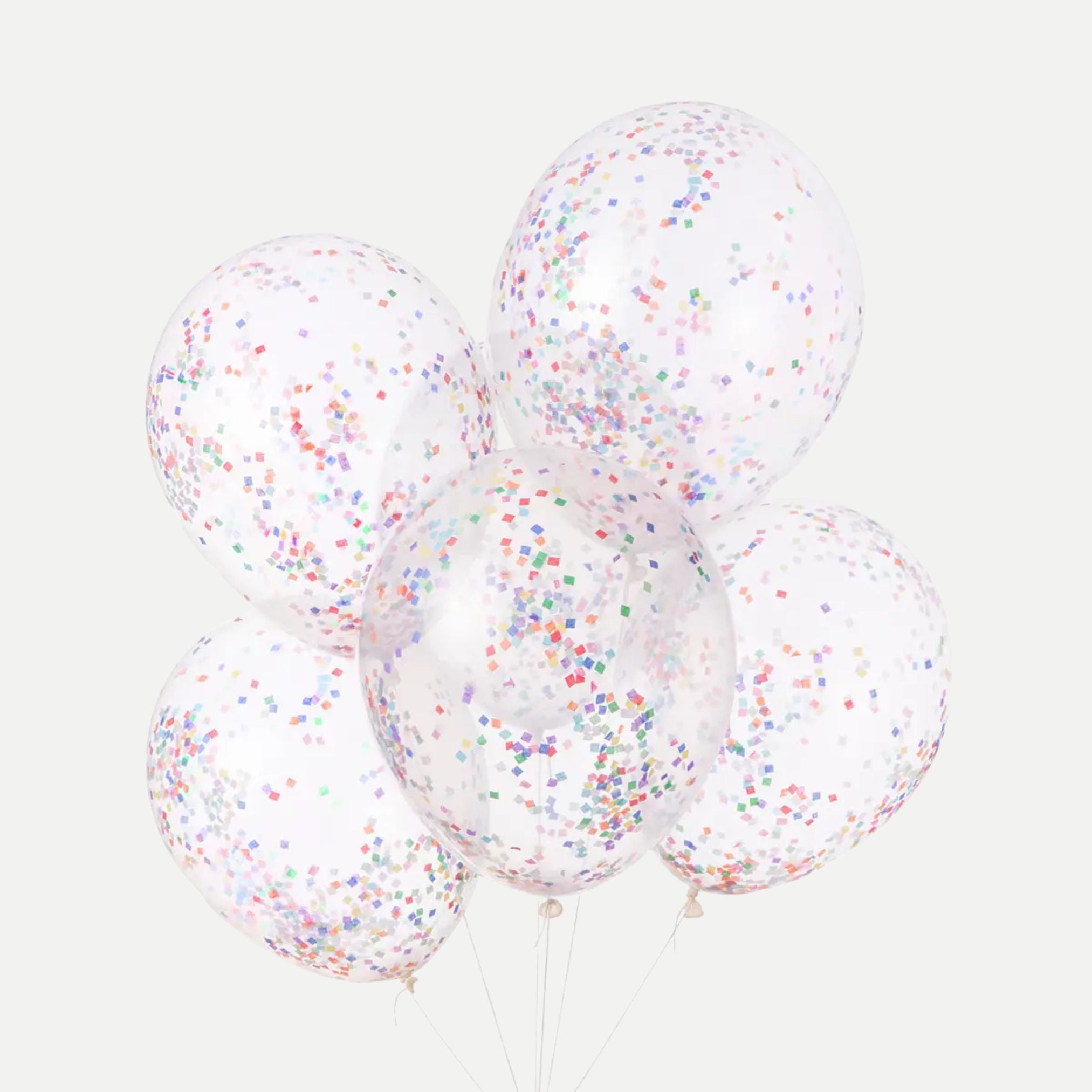 Tiny Rainbow Pre-Filled Confetti Balloons