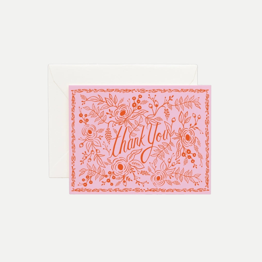 Rosé Thank You Card