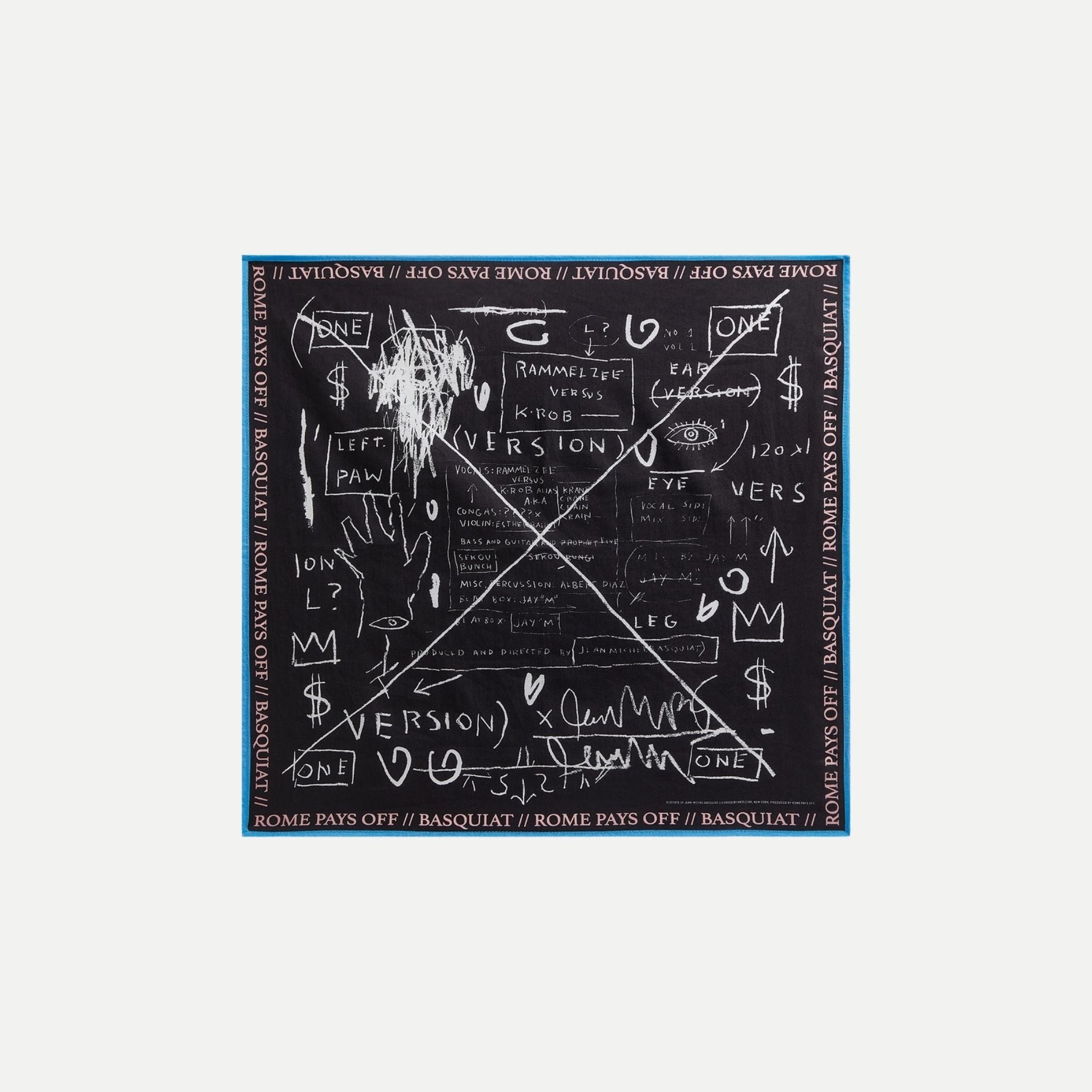 Jean-Michel Basquiat "Beat Bop" Bandana