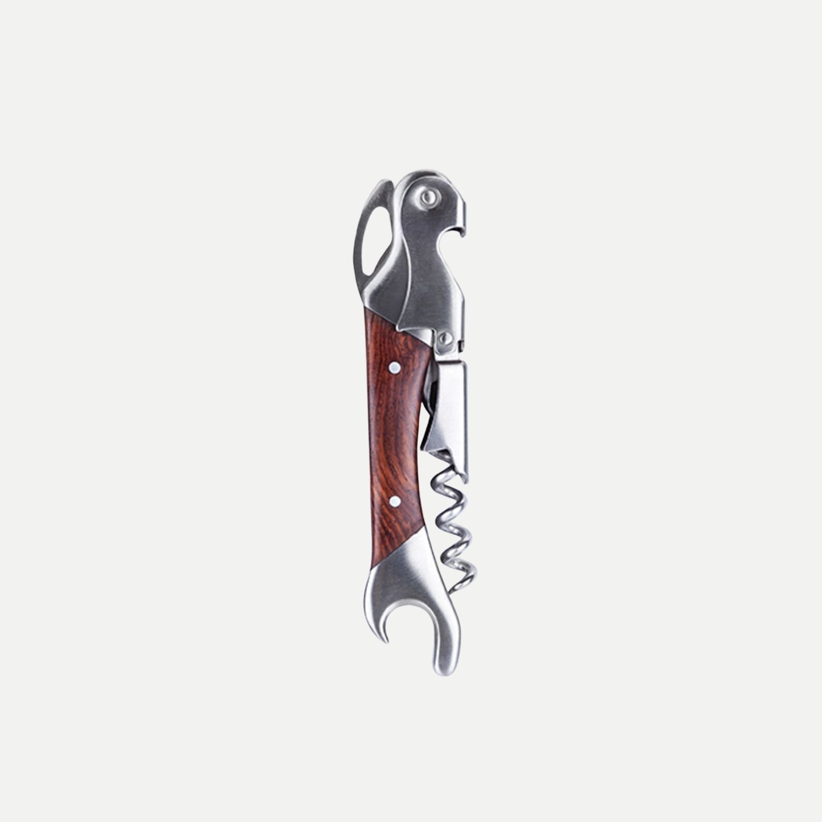 Admiral™ Rosewood Doublehinged Corkscrew and Foil Cutter