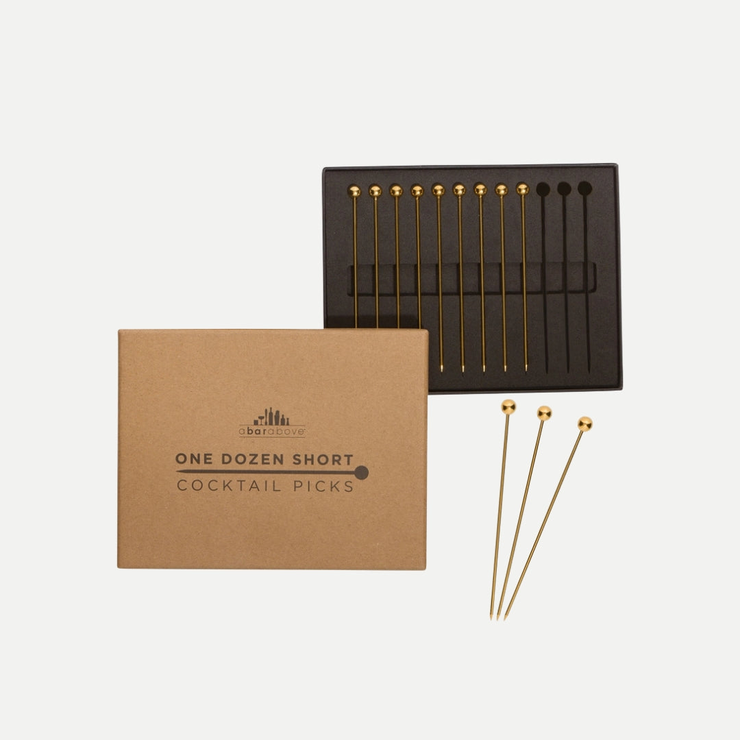 Gold Cocktail Picks – Set of 6