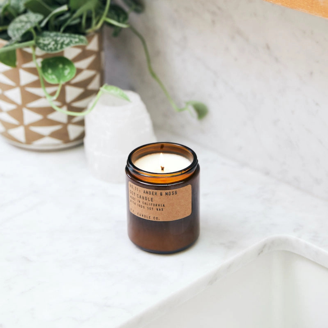 Amber & Moss Candle