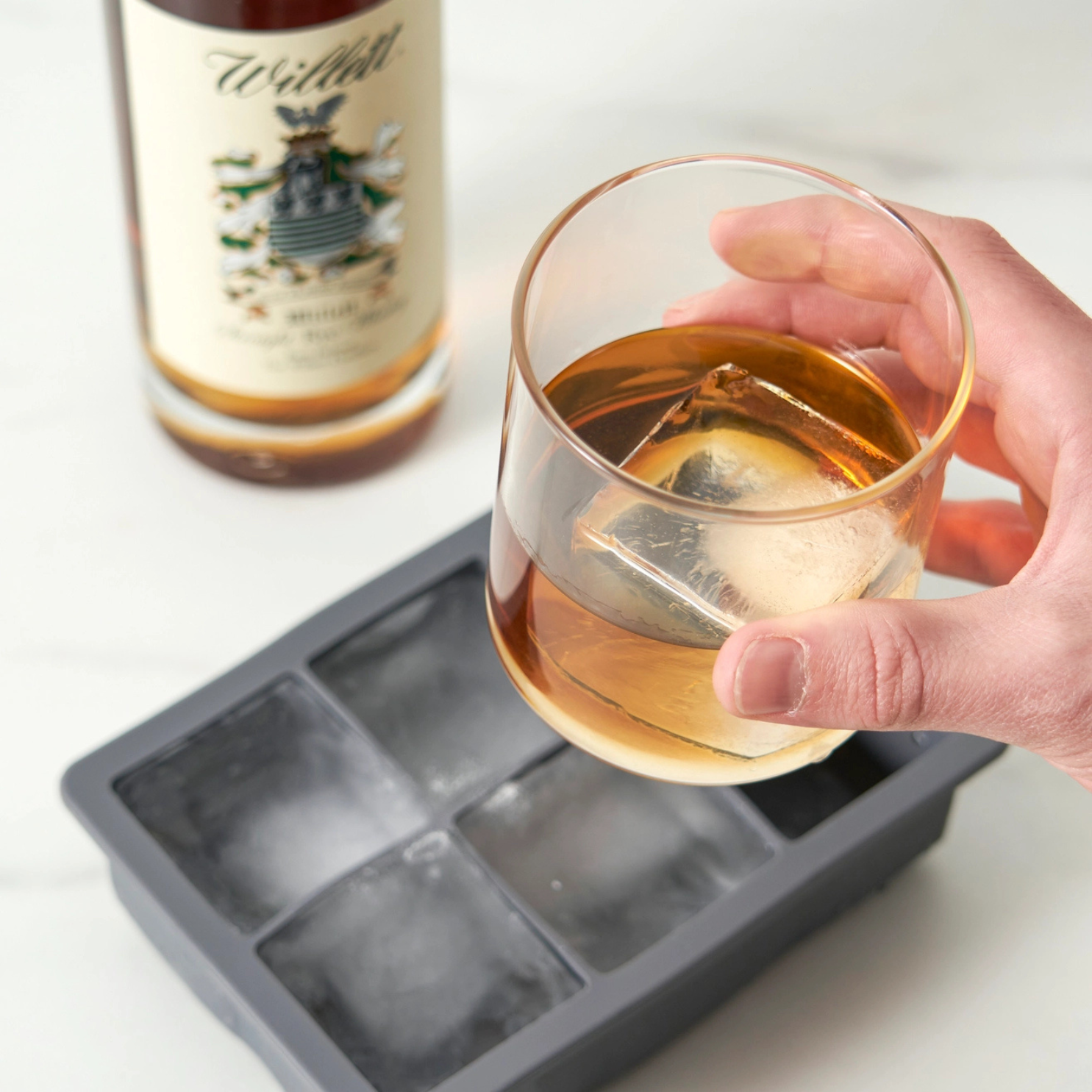 Glacier 2 Inch Whiskey Ice Cube Tray