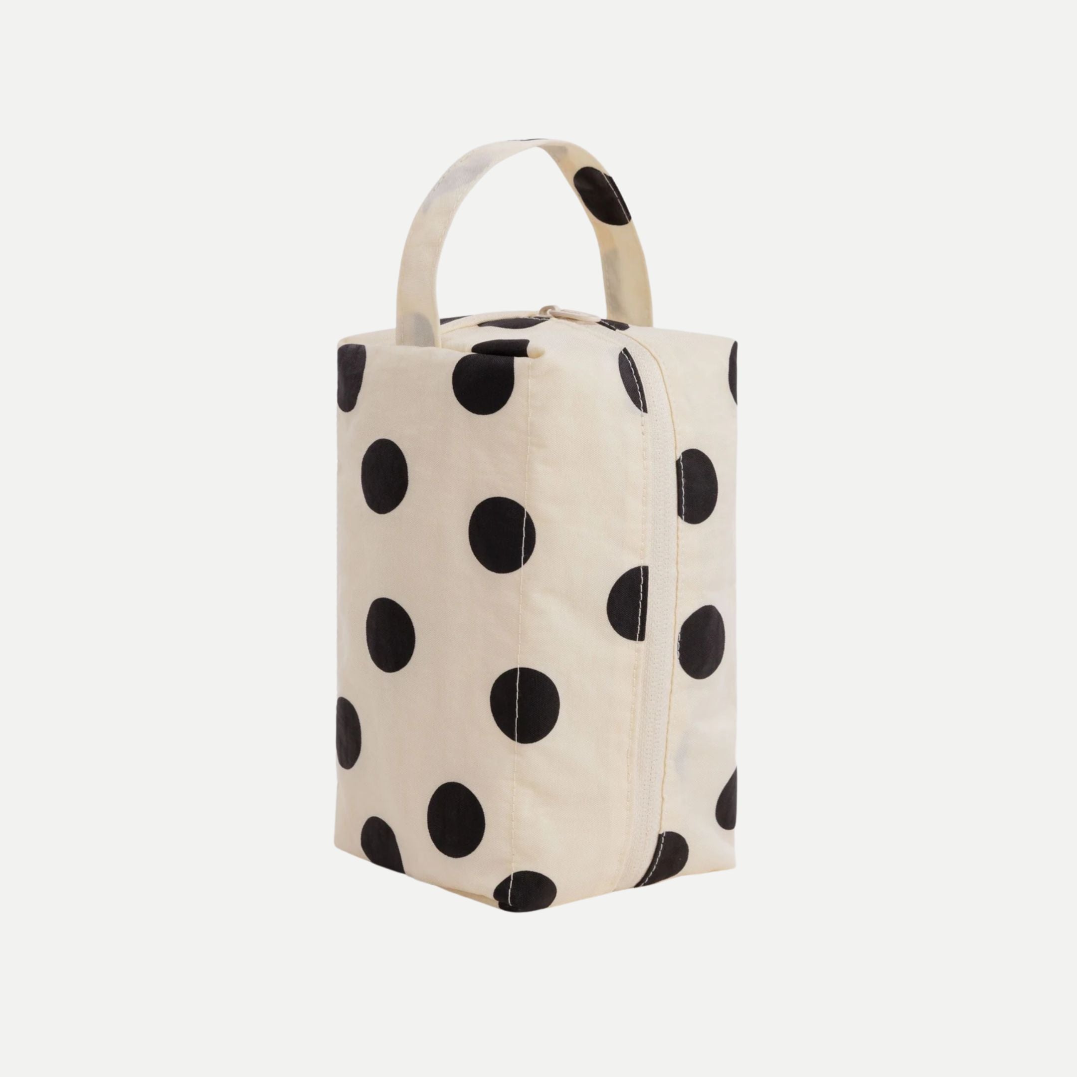 Cream and Black Polka Dot - Dopp Kit