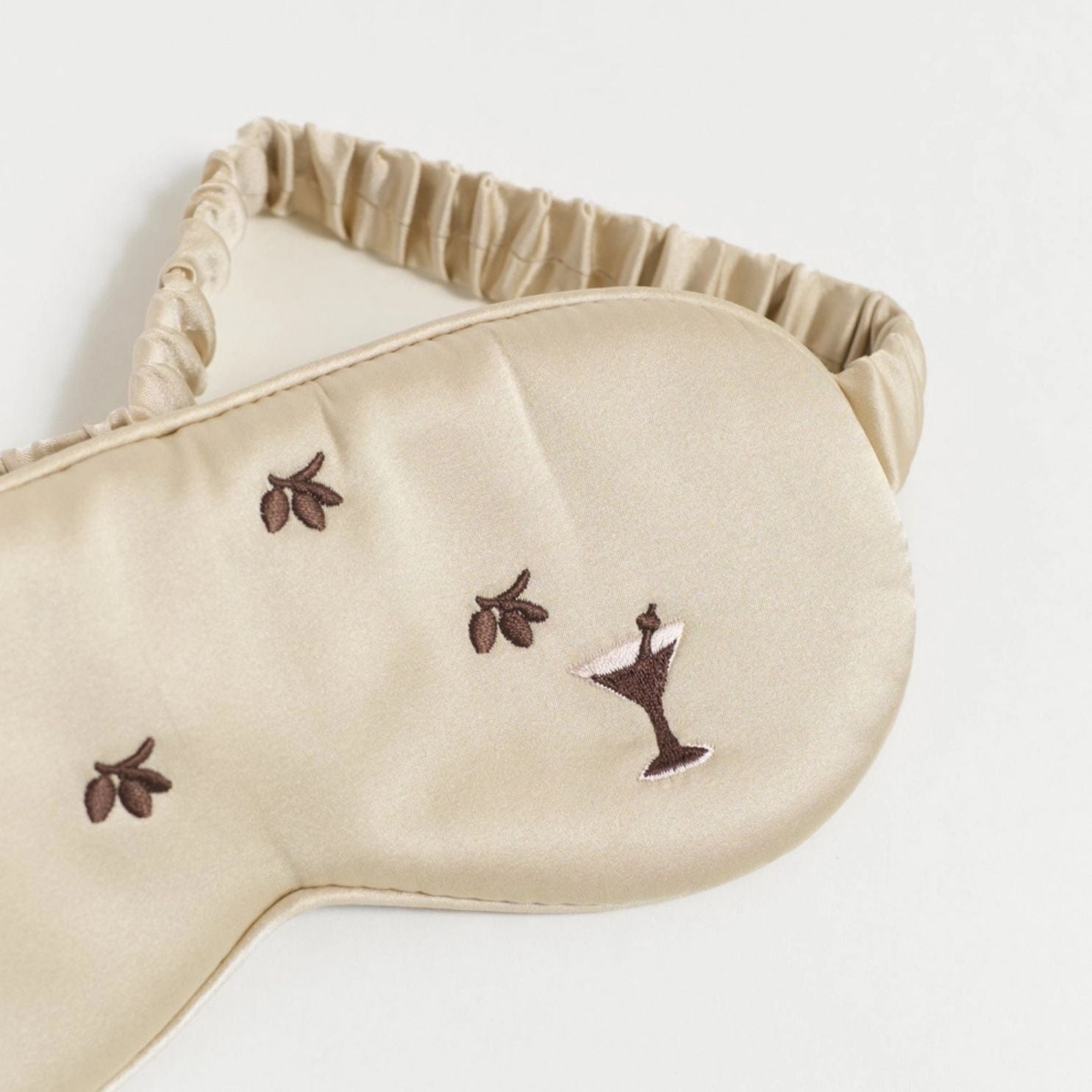 Martini Silk Sleep Eye Mask - Champagne